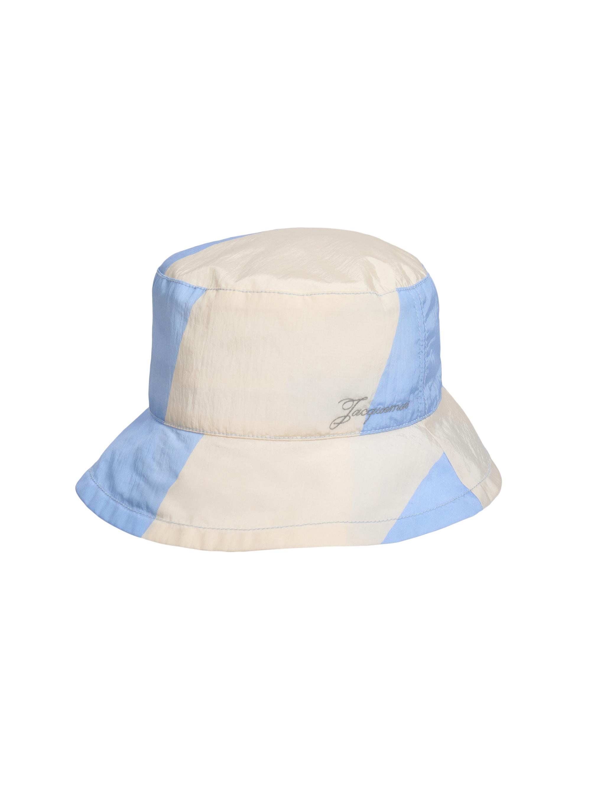 Jacquemus Men's Le Bob Baluchon Nylon Bucket Hat - Print Maxi Stripes Diagon