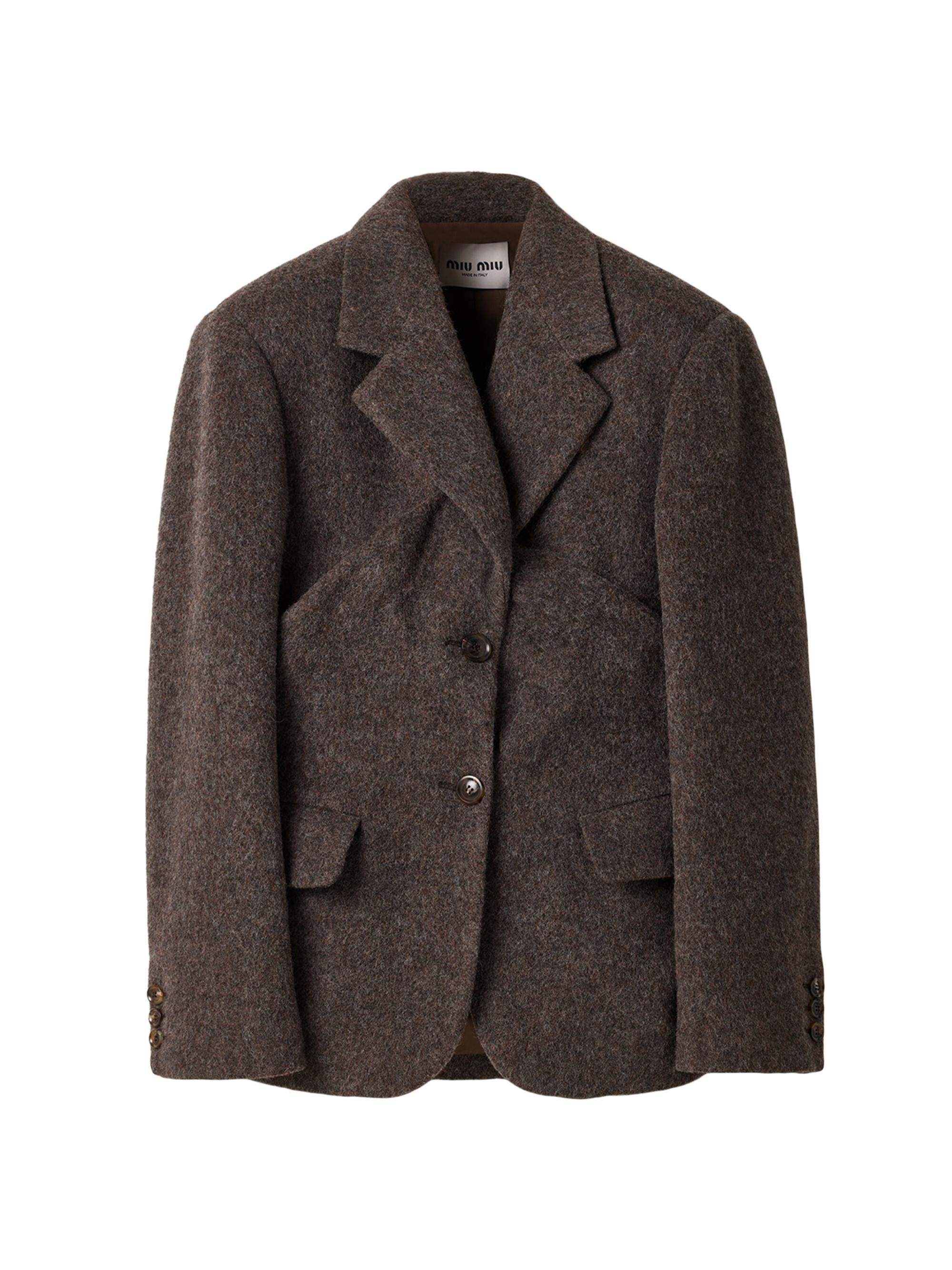Miu Miu Cotton Fleece Zipper Jacket | Saks Fifth Avenue