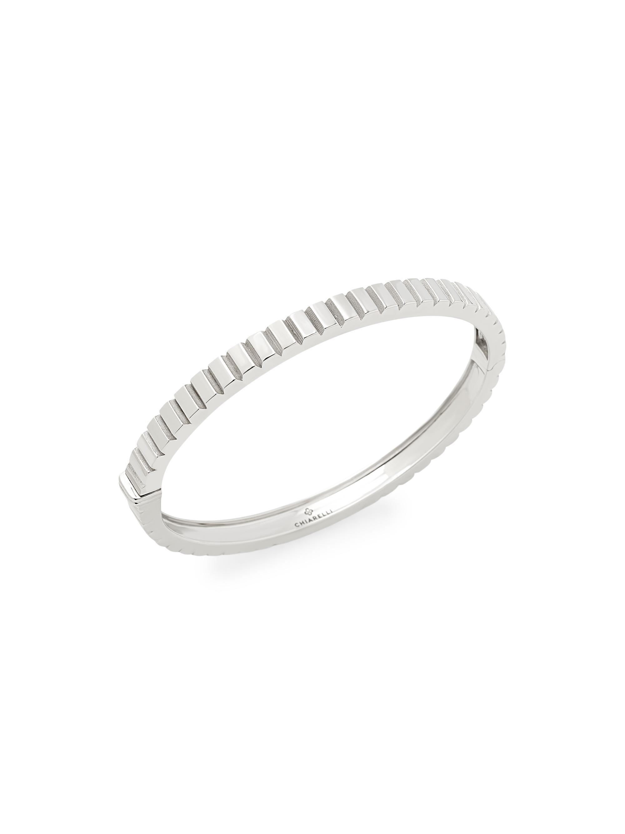 Chiarelli Milano Women's Riflessi 18K White Gold Bangle Bracelet - White Gold