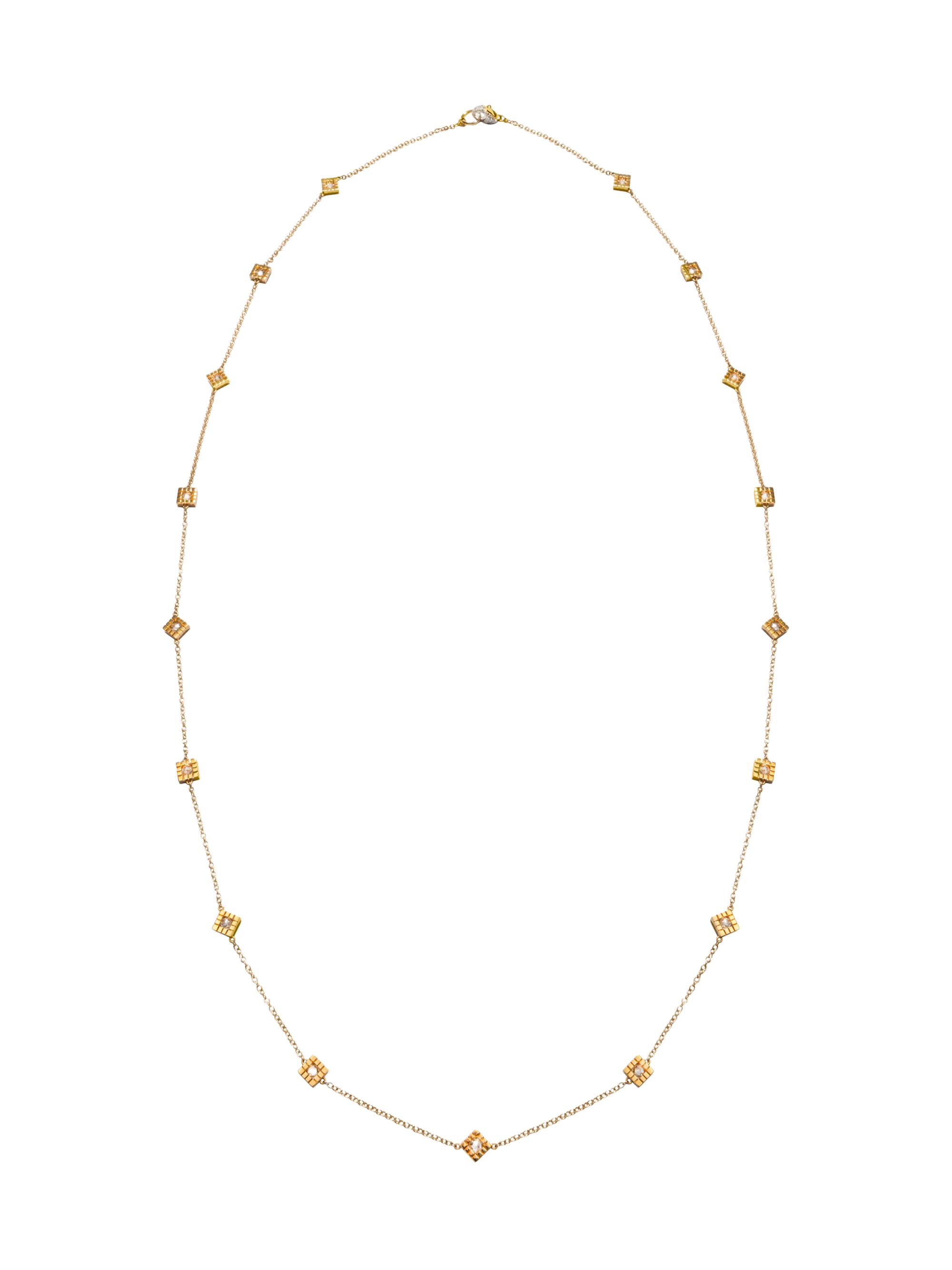 Chiarelli Milano Women's Riflessi 18K White & Yellow Gold & 1.74 TCW Diamond Long Necklace