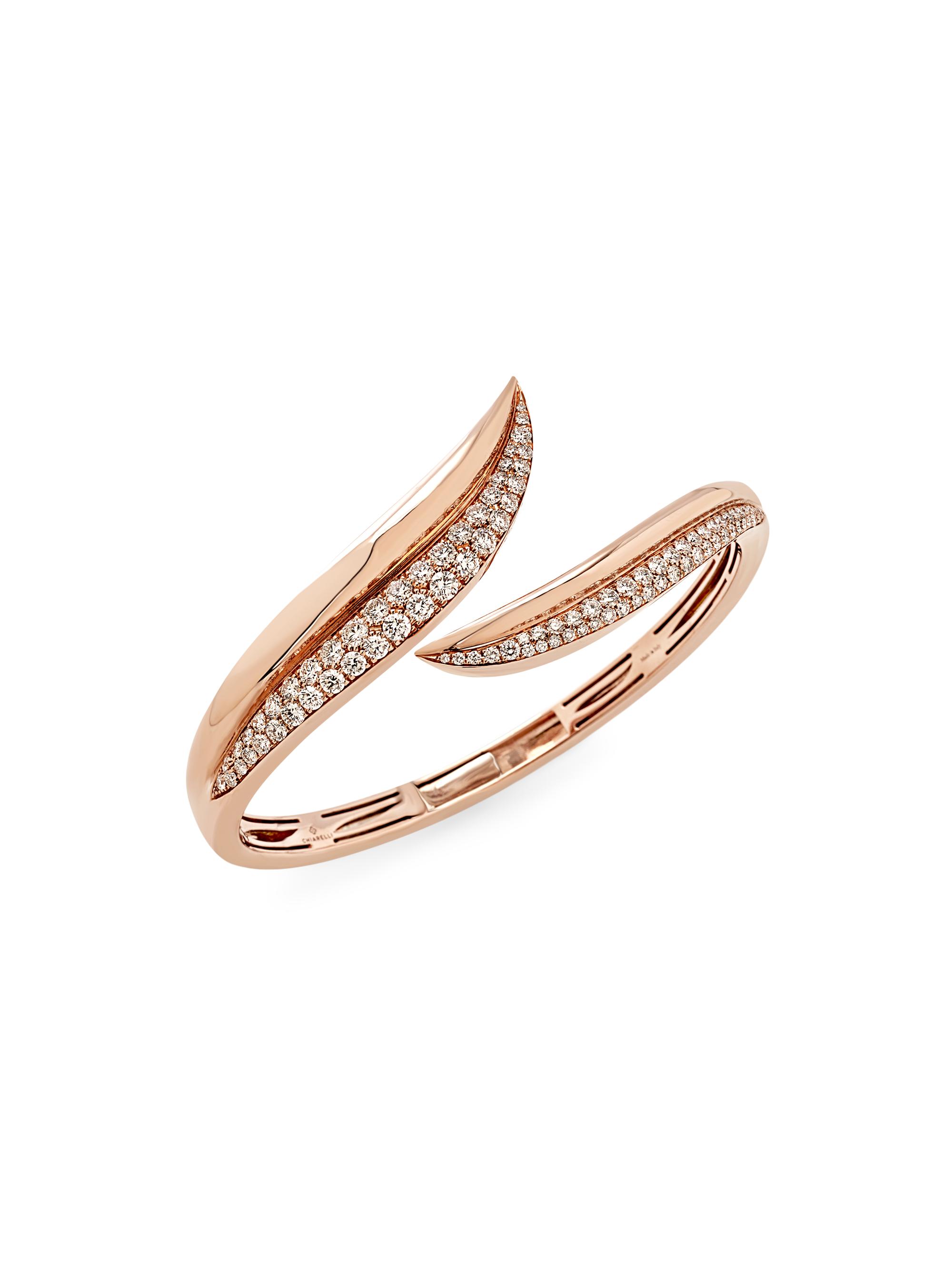 Chiarelli Milano Women's Ulivo 18K Rose Gold & 2.72 TCW Diamond Bangle - Rose Gold