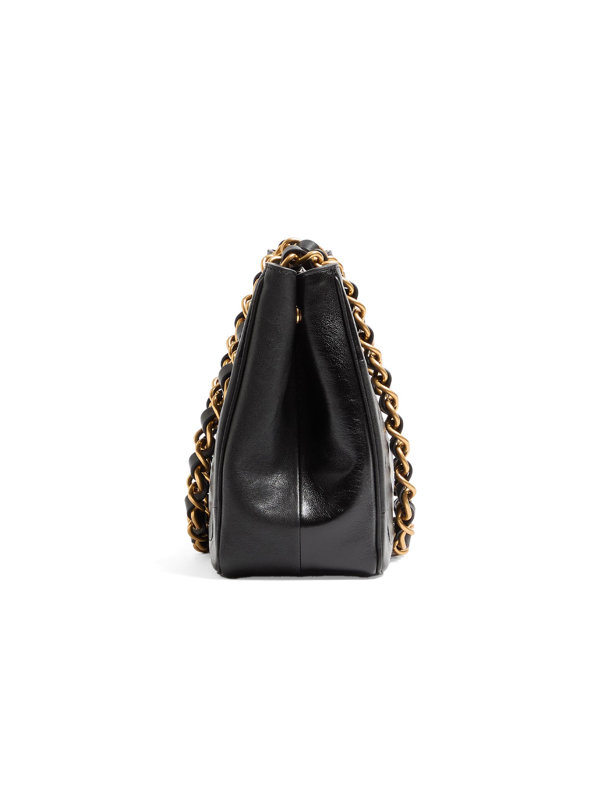 Valentino Garavani Laseine Small Shopping Bag in Chevron-Patterned