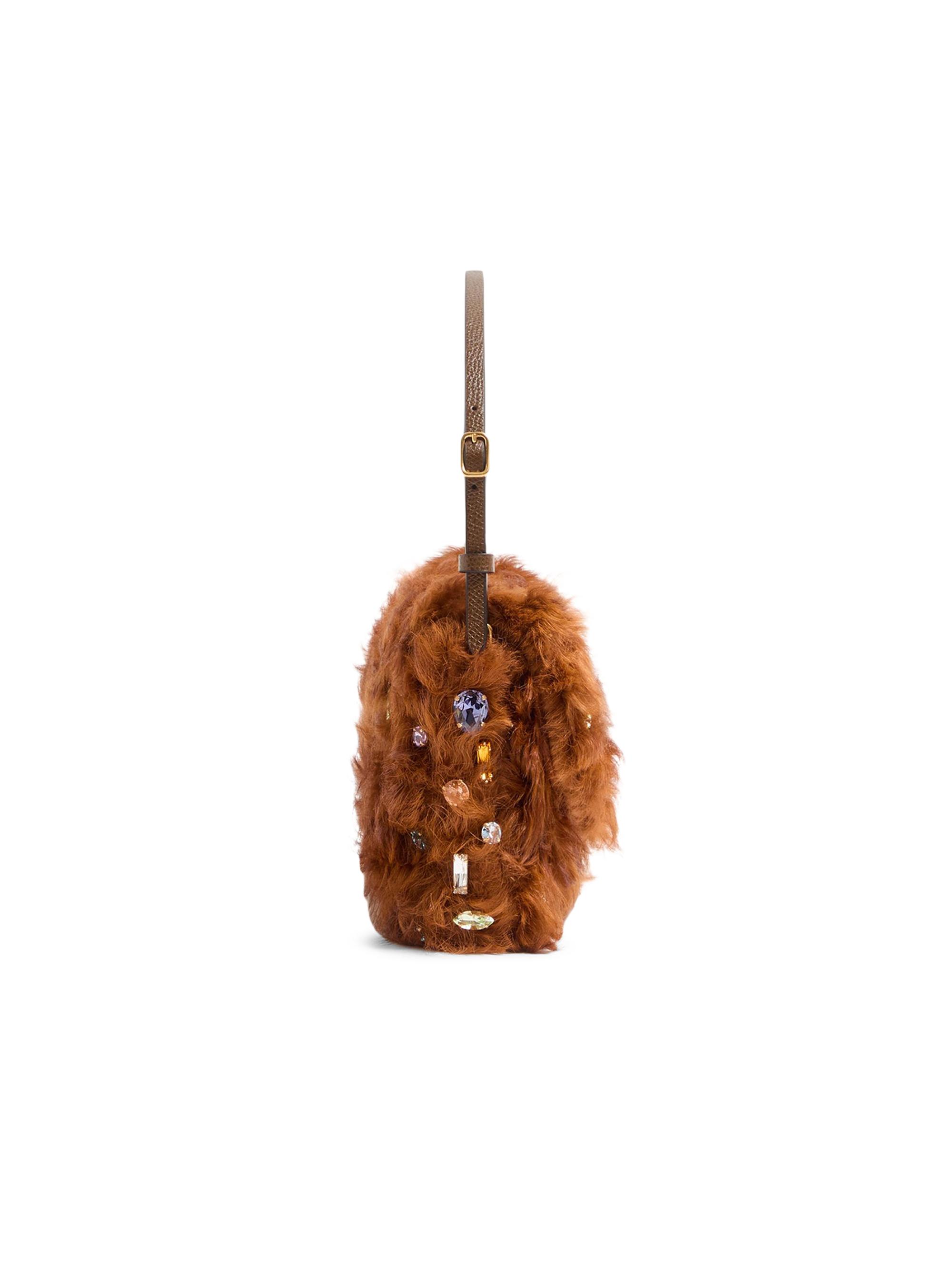 Valentino Garavani Devain Small Clutch in Lamb with Rhinestones