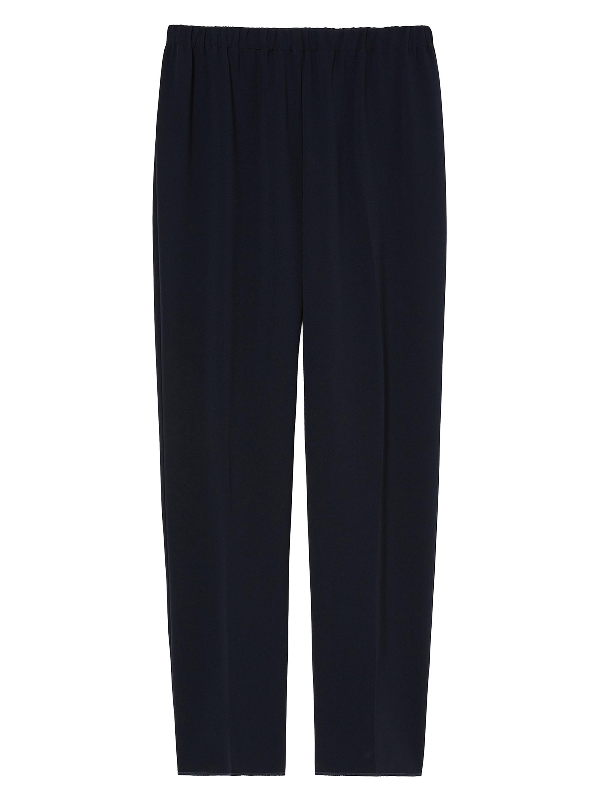 Marina Rinaldi Women's Straight Fit Cady Trousers - Midnightblue