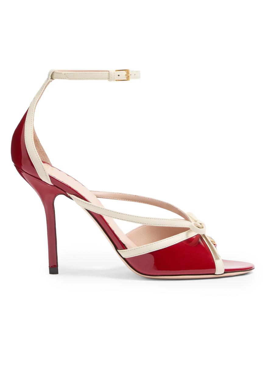 Valentino Garavani Bepointy 100MM Sandals in Patent Leather | Saks