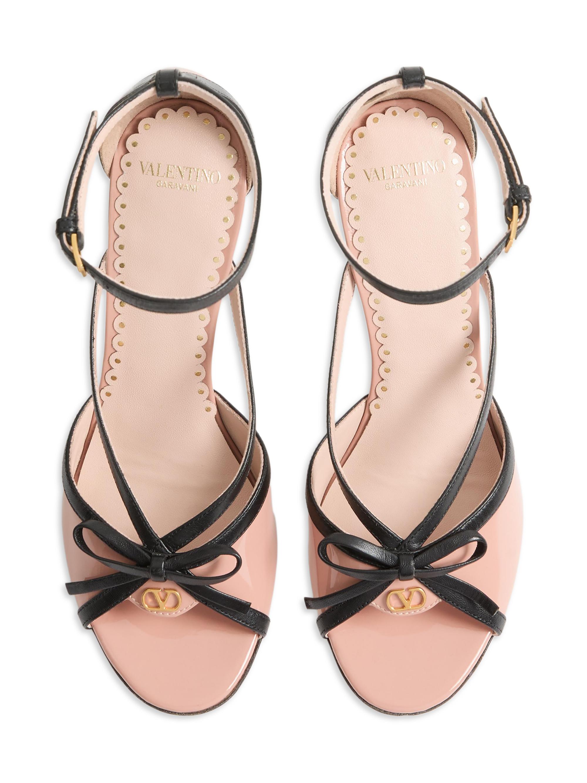 Valentino Garavani Bepointy 100MM Sandals in Patent Leather | Saks