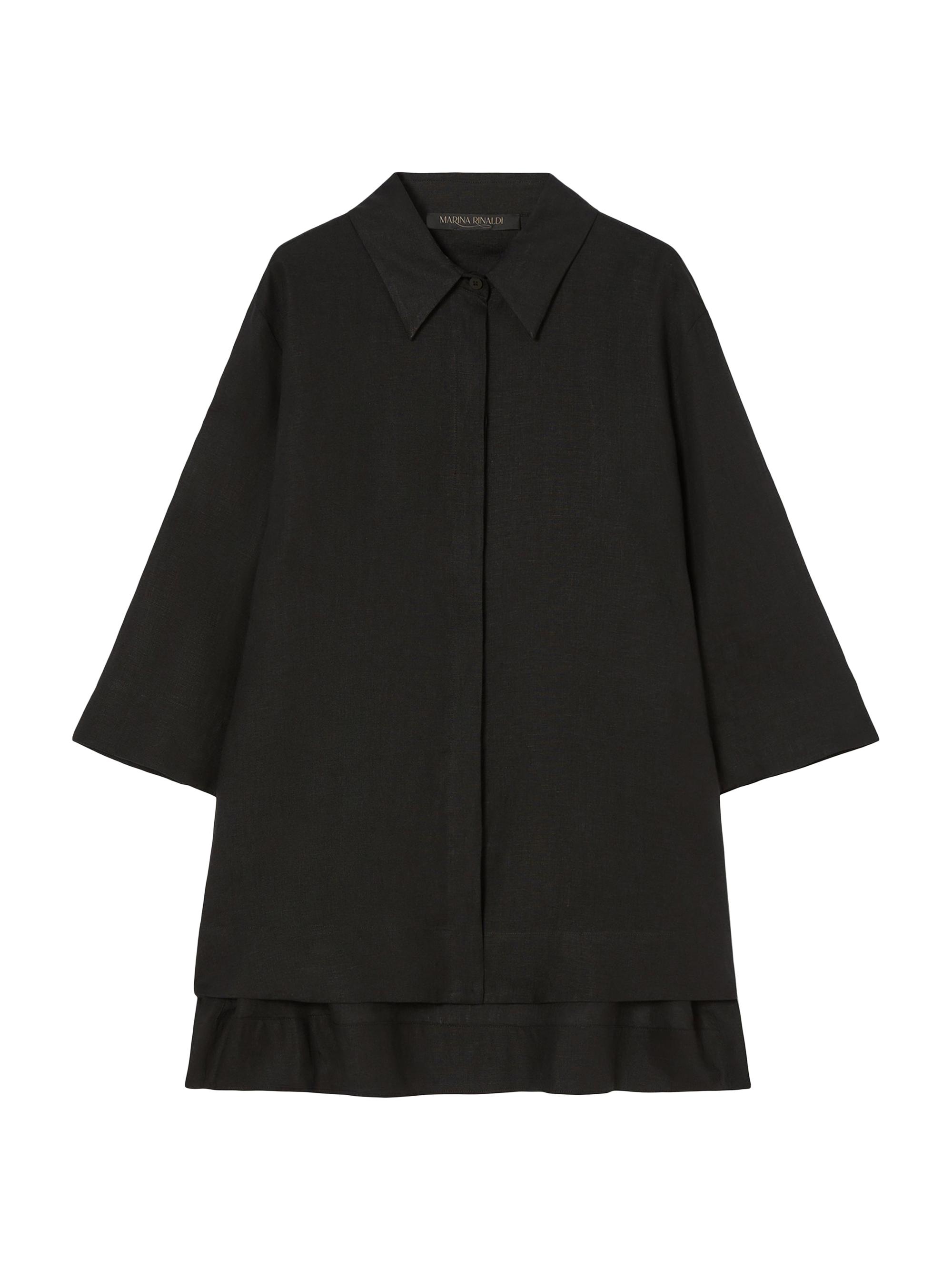 Marina Rinaldi Women's Linen Canvas Tunic - Black