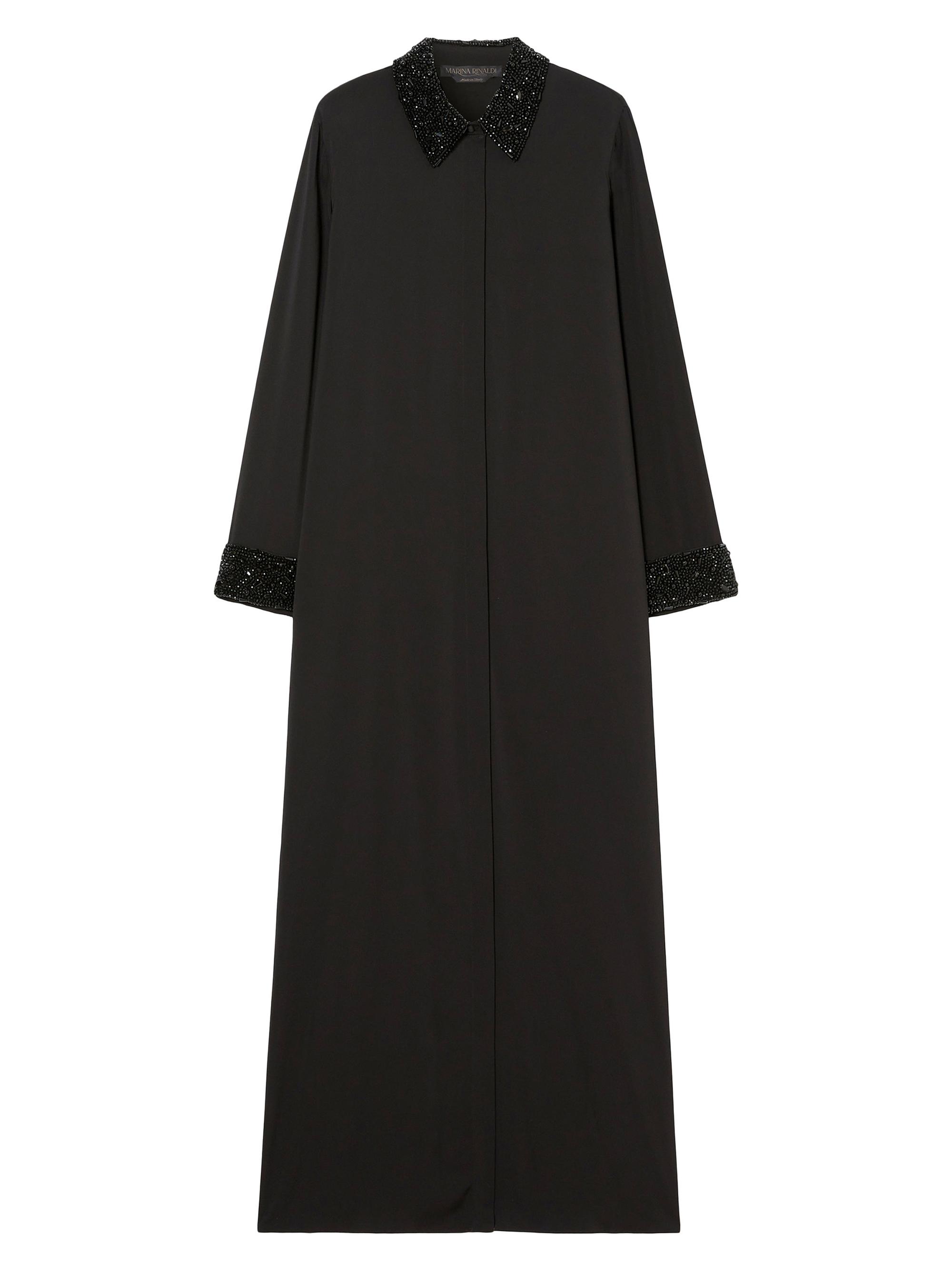 Marina Rinaldi Women's Lightweight Cady Shirt Dress - Black