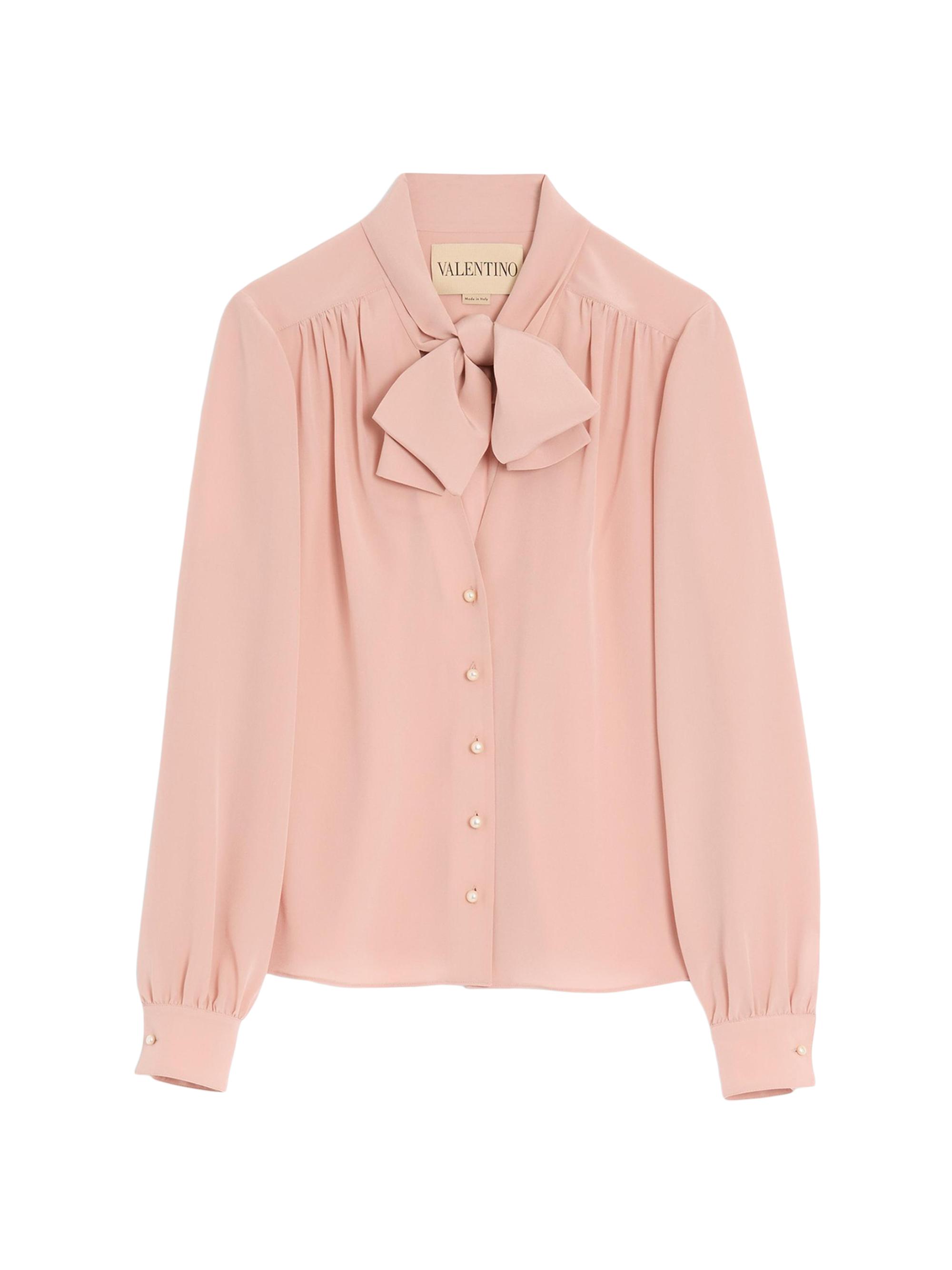 Valentino Garavani Women's Crepe De Chine Shirt - Vintage Rose