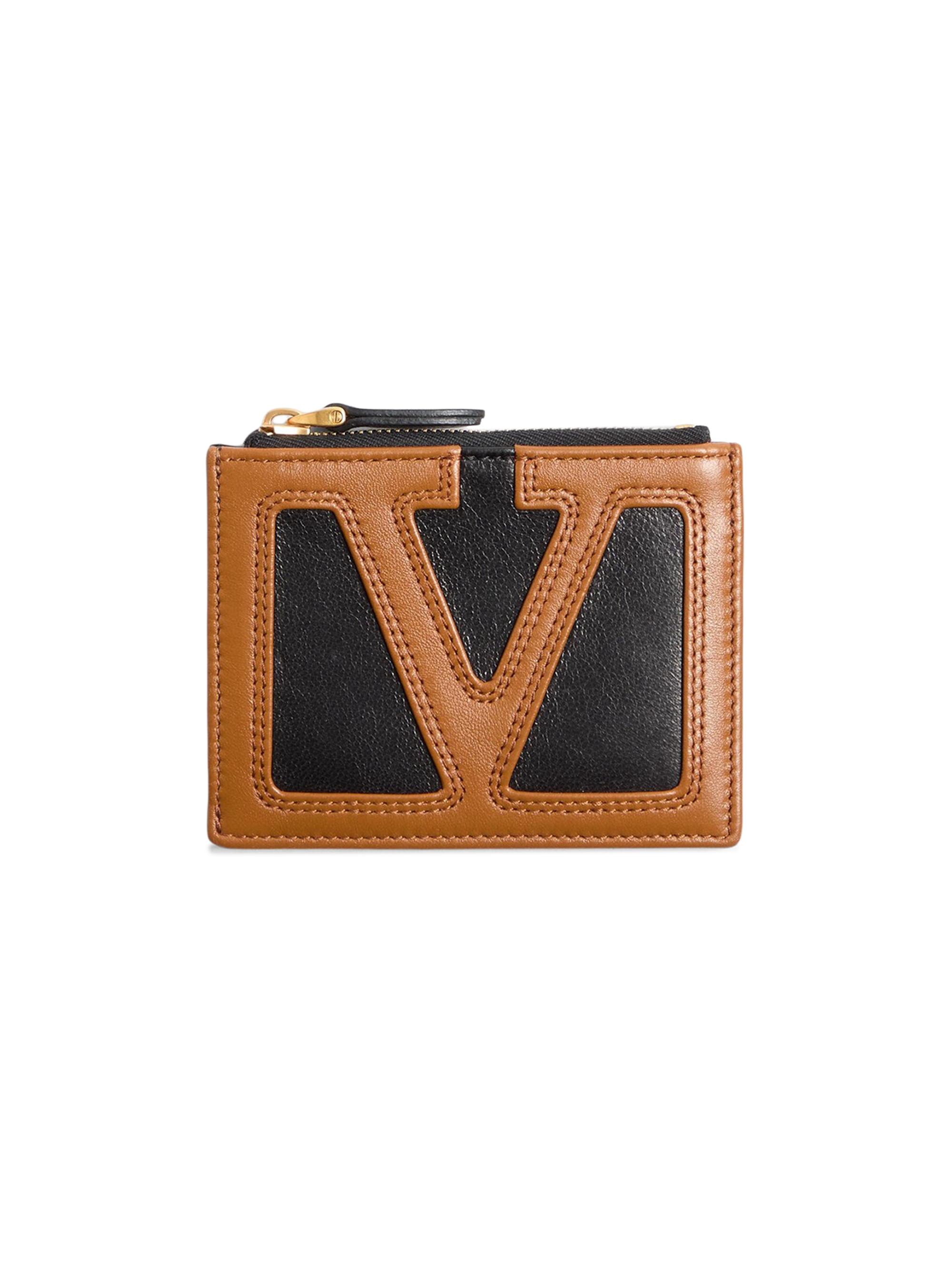 Valentino Garavani Men's Viva Superstar Nappa Leather Cardholder - Black Spice