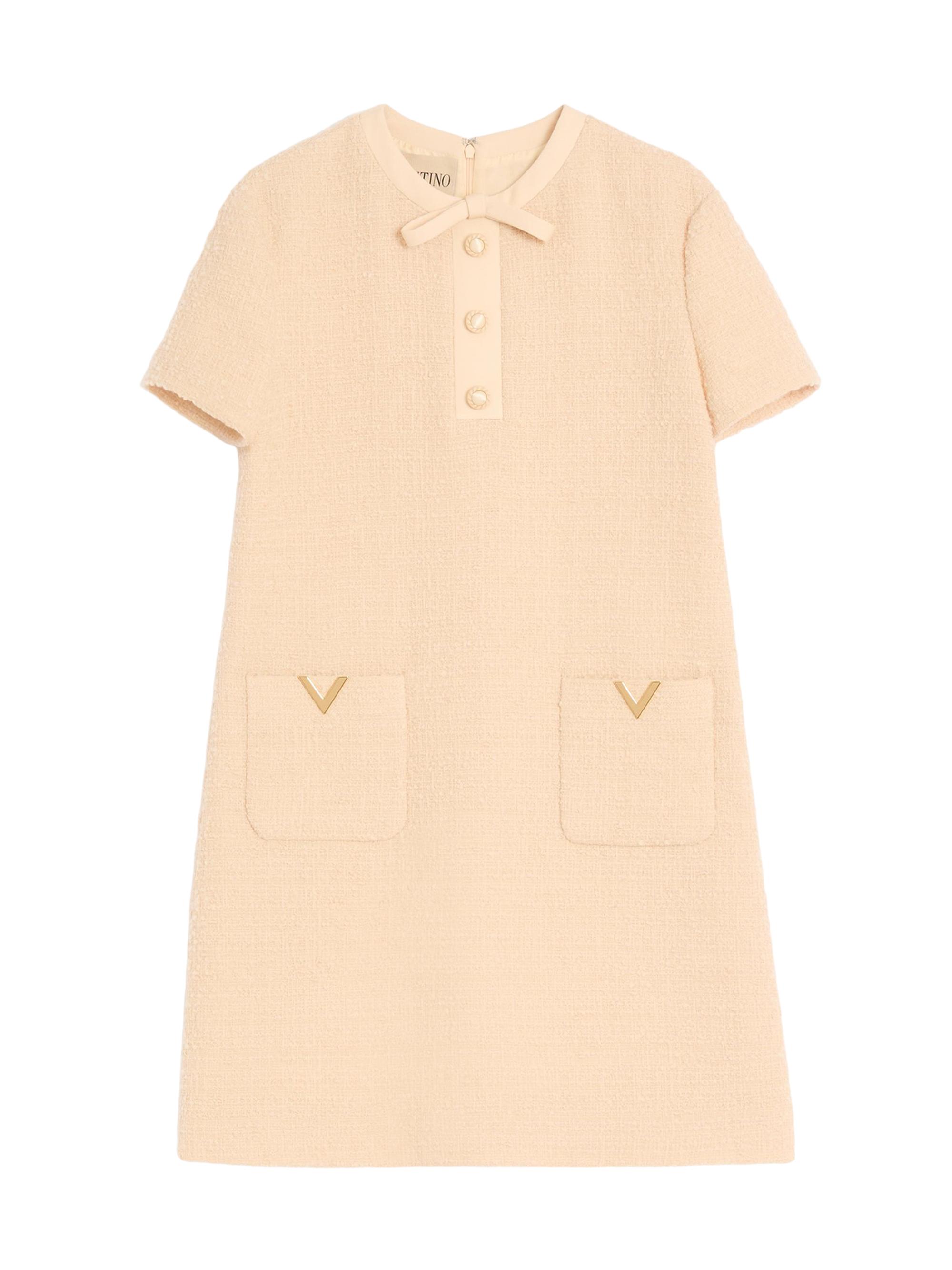 Valentino Garavani Women's Short Dress in Curly Wool - Birch