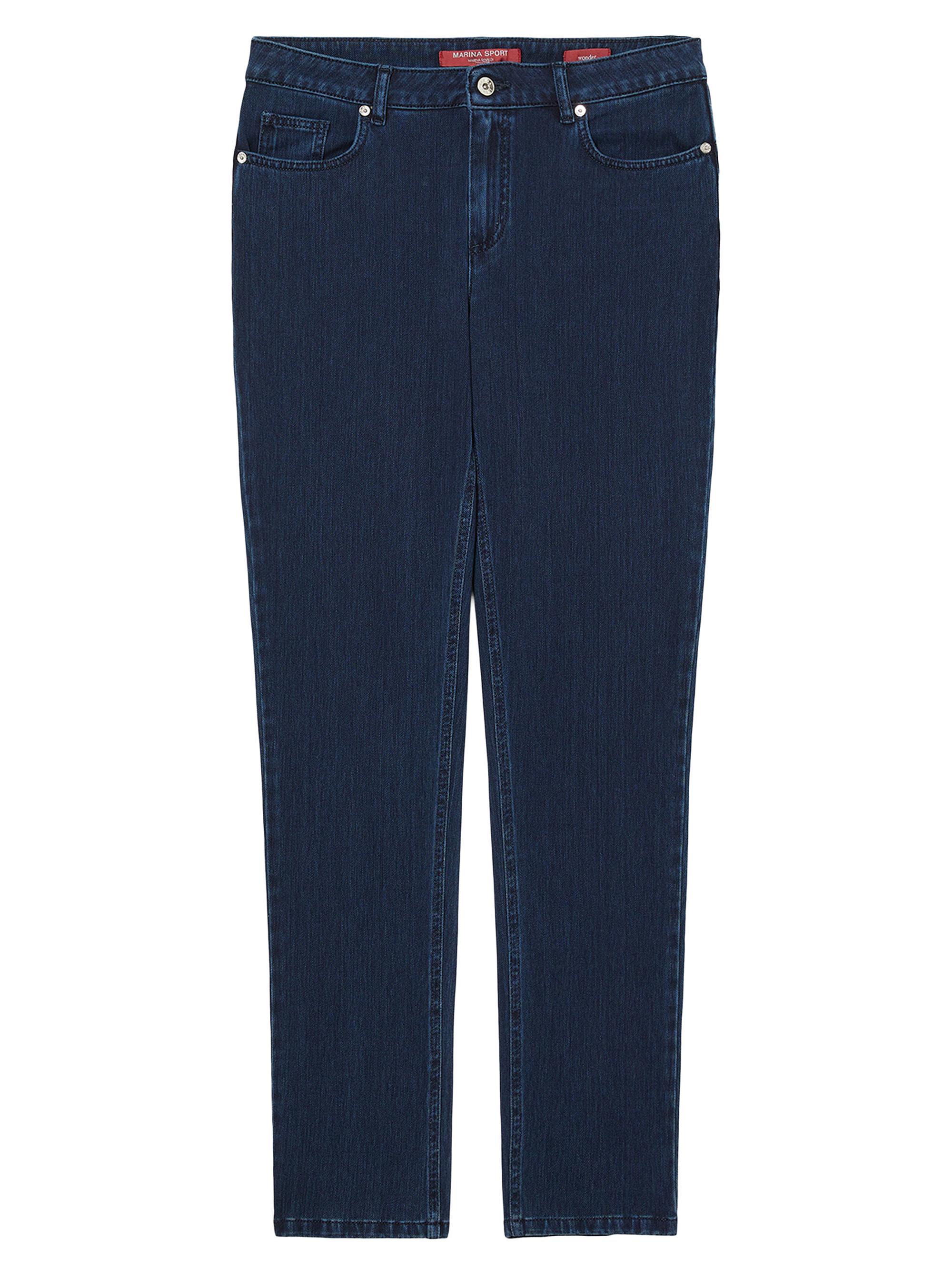 Marina Rinaldi Women's Compact, Wonder Fit Denim Jeans - Midnightblue Medium Clean