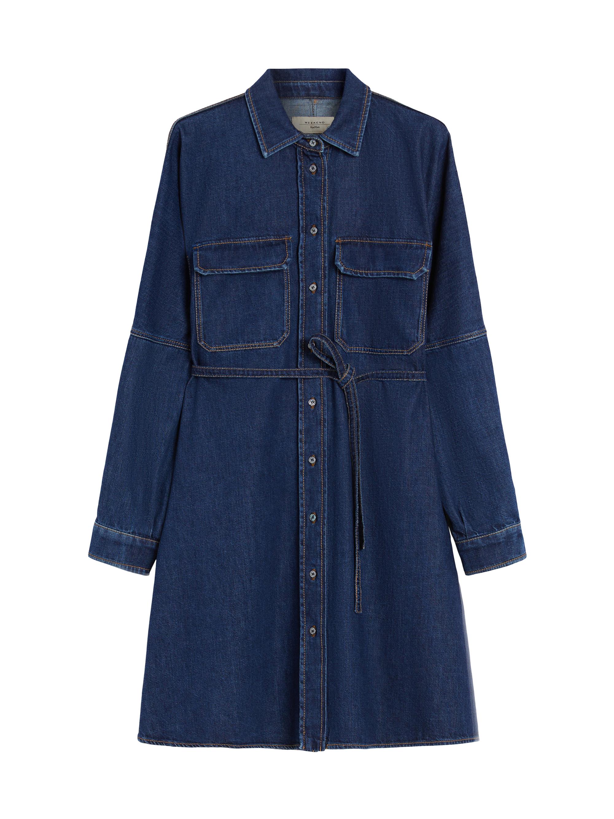 Weekend Max Mara Women's Denim Shirt Dress - Navy Dark Clean