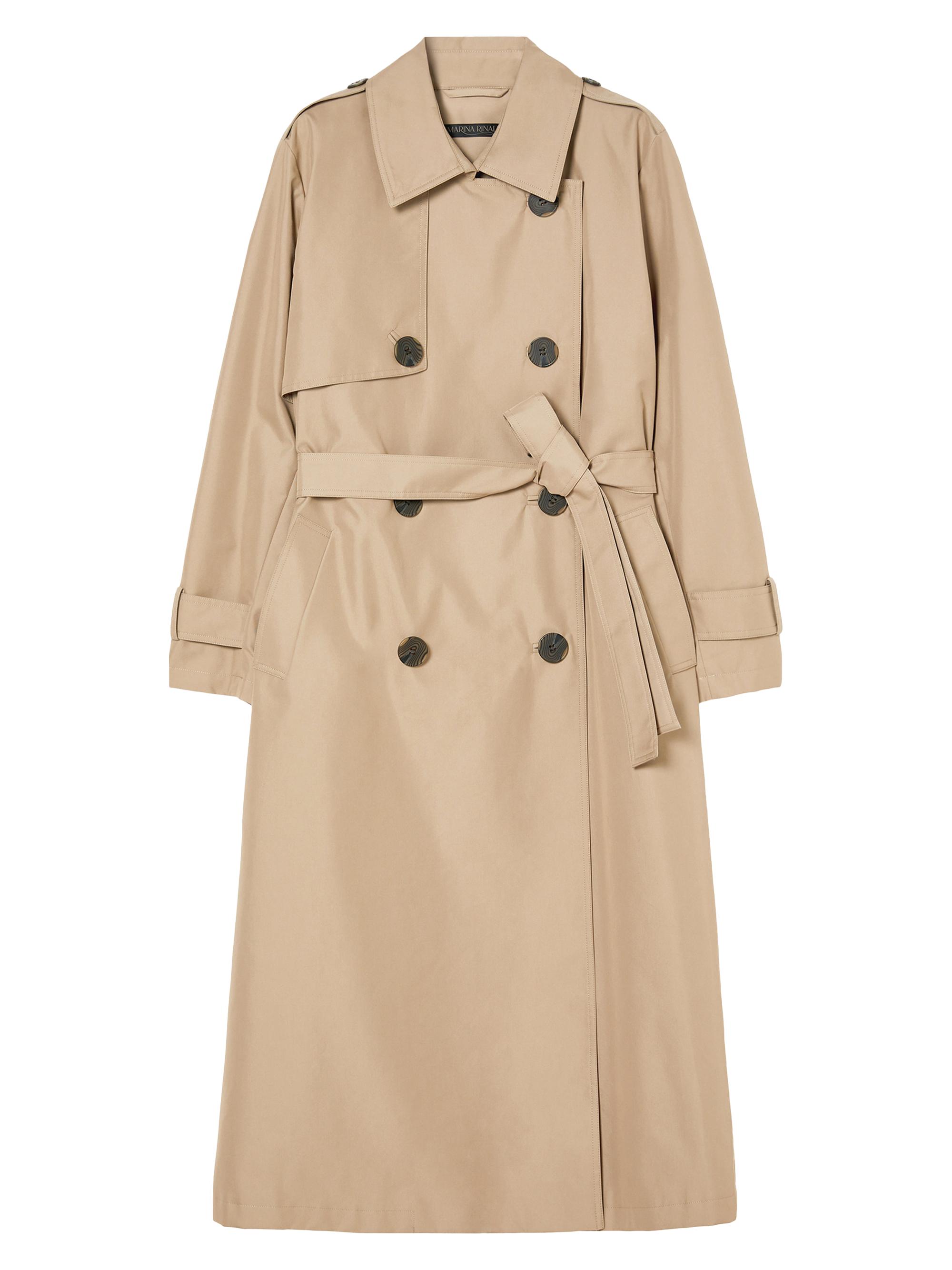 Marina Rinaldi Women's Water Repellent Twill Trench Coat - Colonial