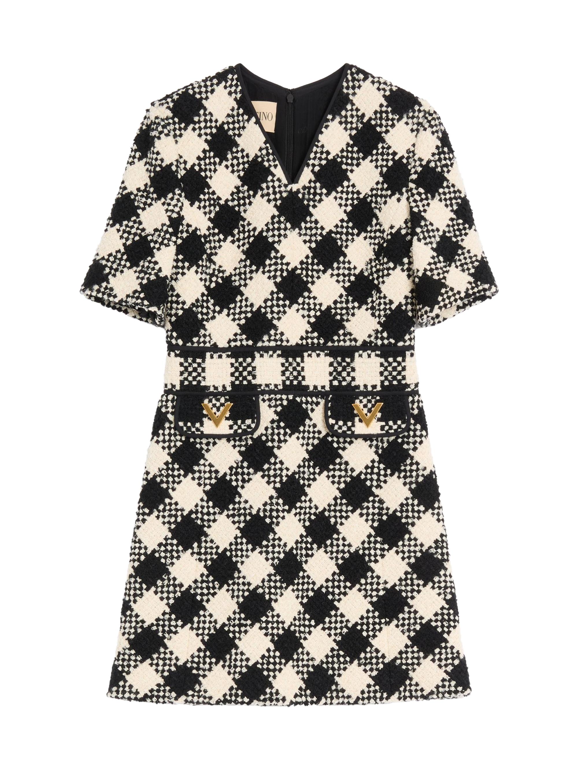 Valentino Garavani Damier Tweed Dress | Saks Fifth Avenue