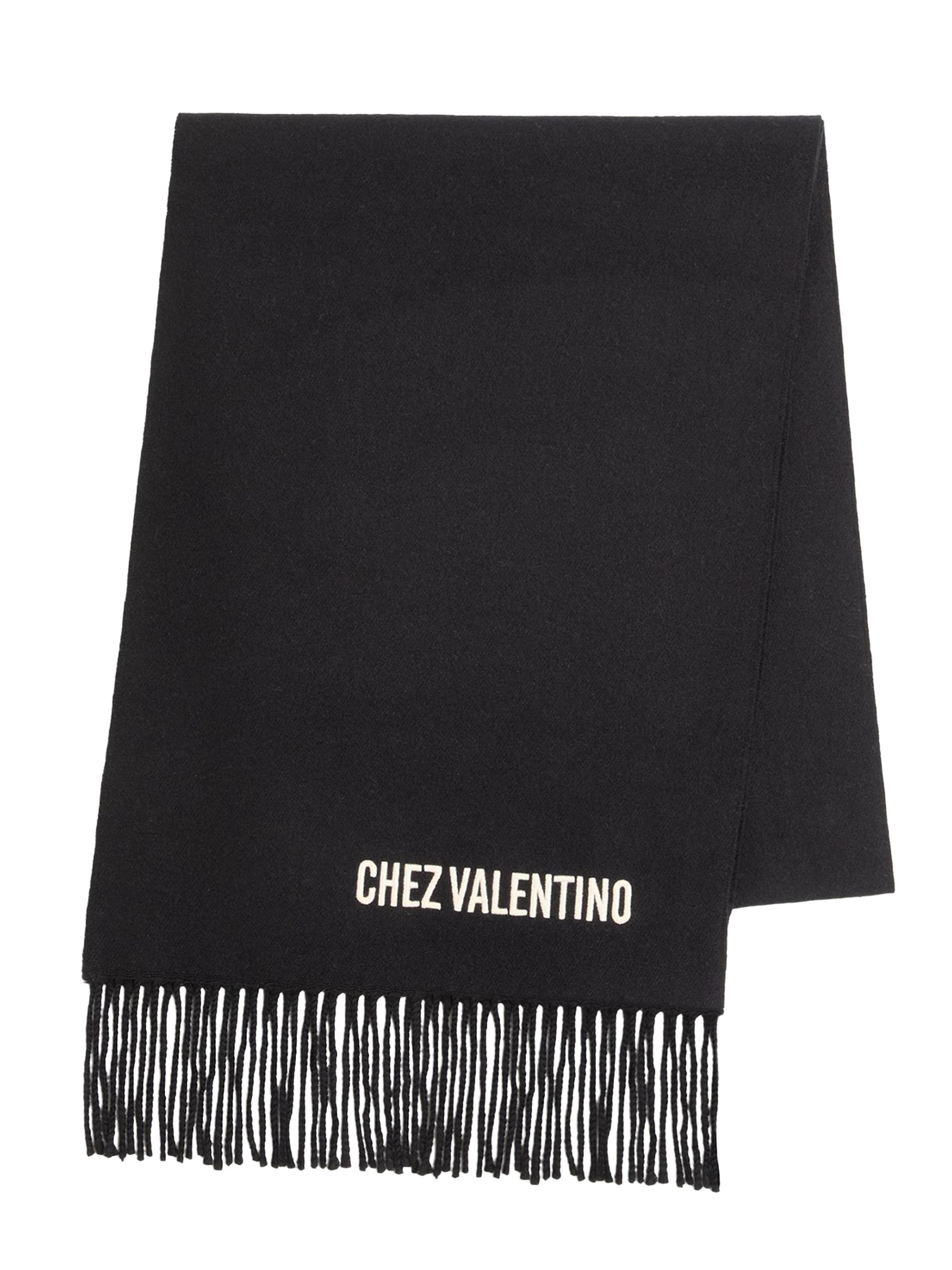 Valentino Garavani Chamber Silk Bandeau Scarf with Fringe | Saks
