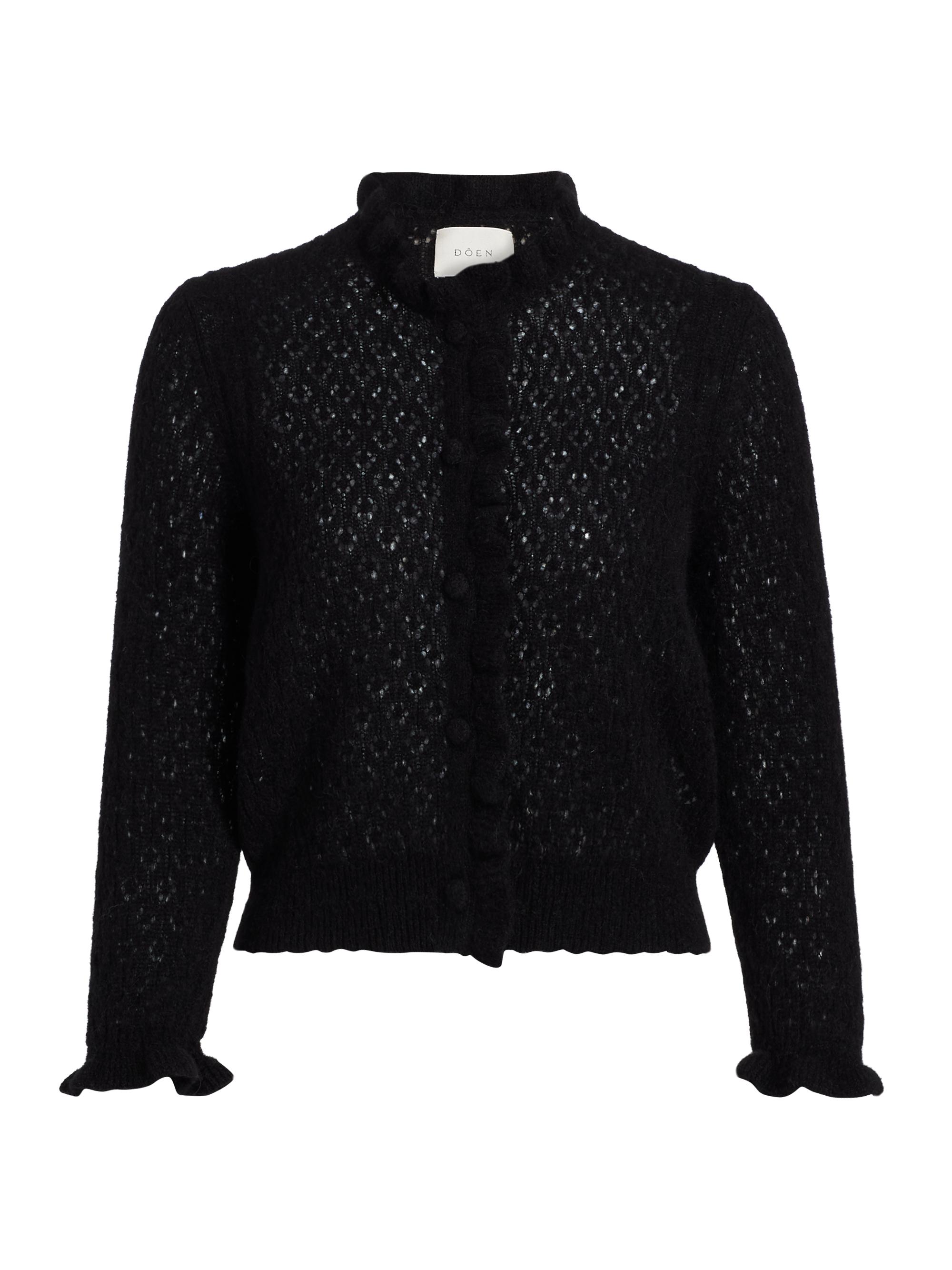 Frame The Shrunken Open-Knit Cardigan | Saks Fifth Avenue