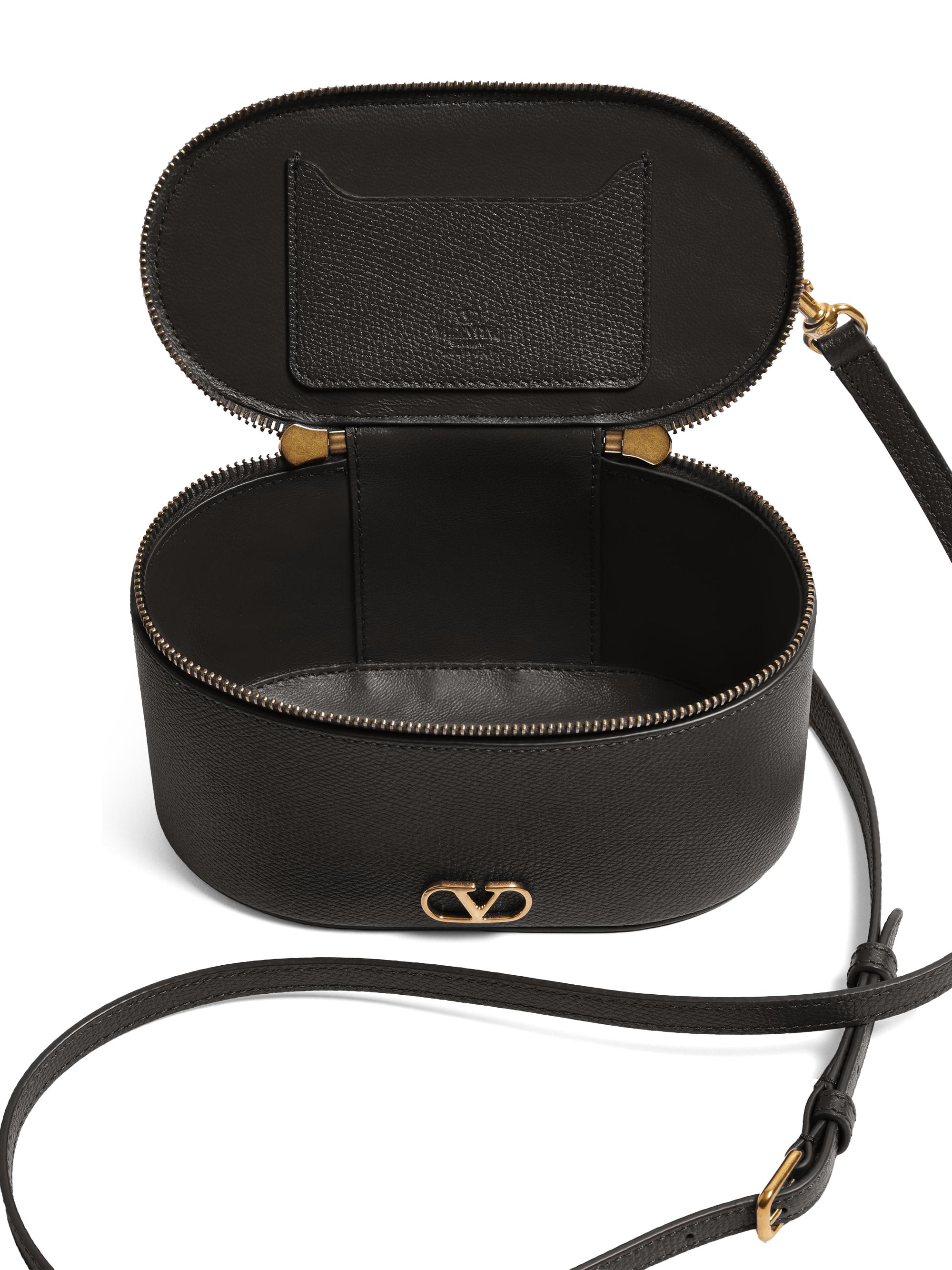 Valentino Garavani VLogo Signature Mini Vanity Bag in Grainy
