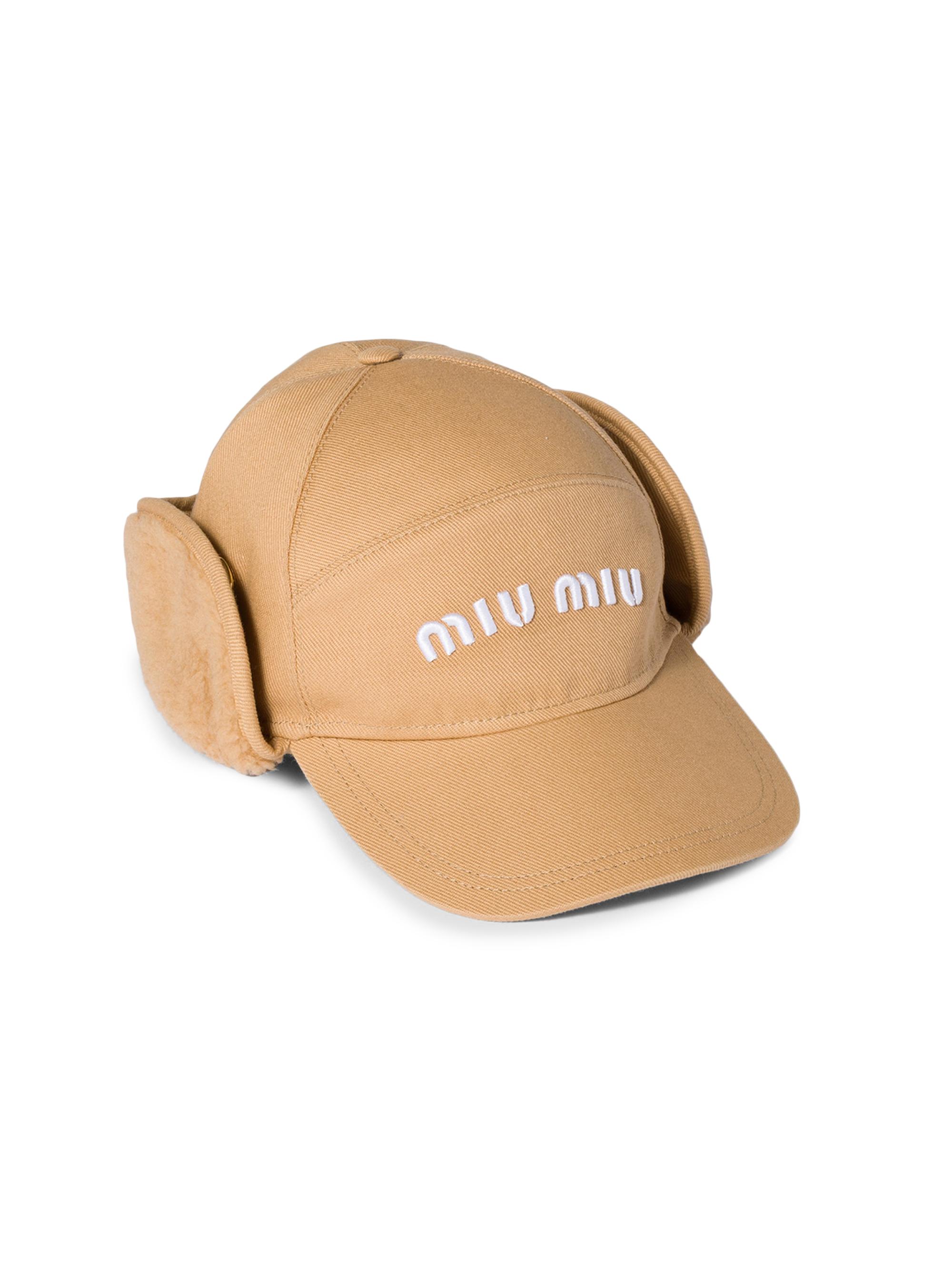 Miu Miu Drill and Fleece Cap | Saks Fifth Avenue