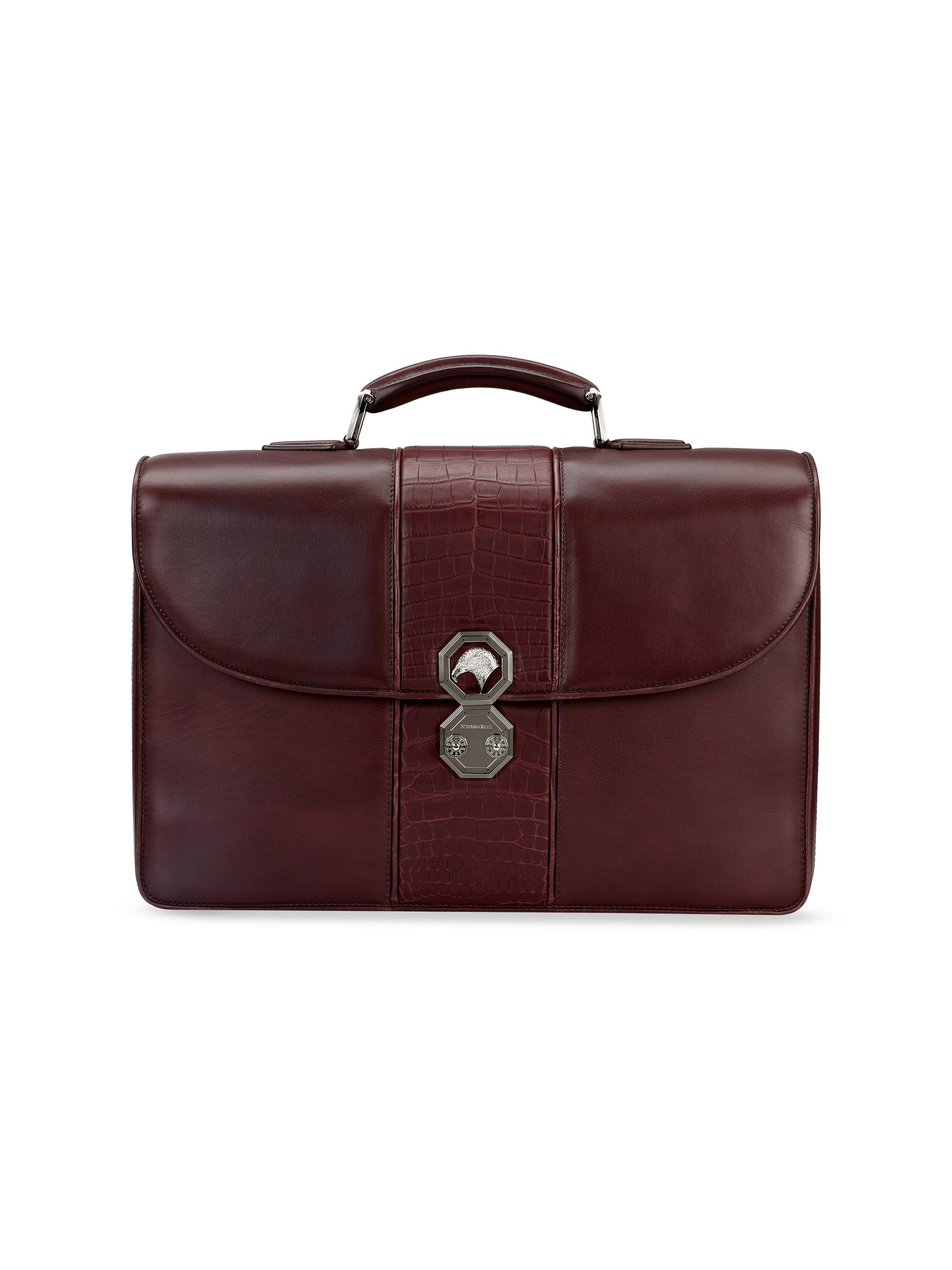 Stefano Ricci Men's Luxurious Briefcase - Brown