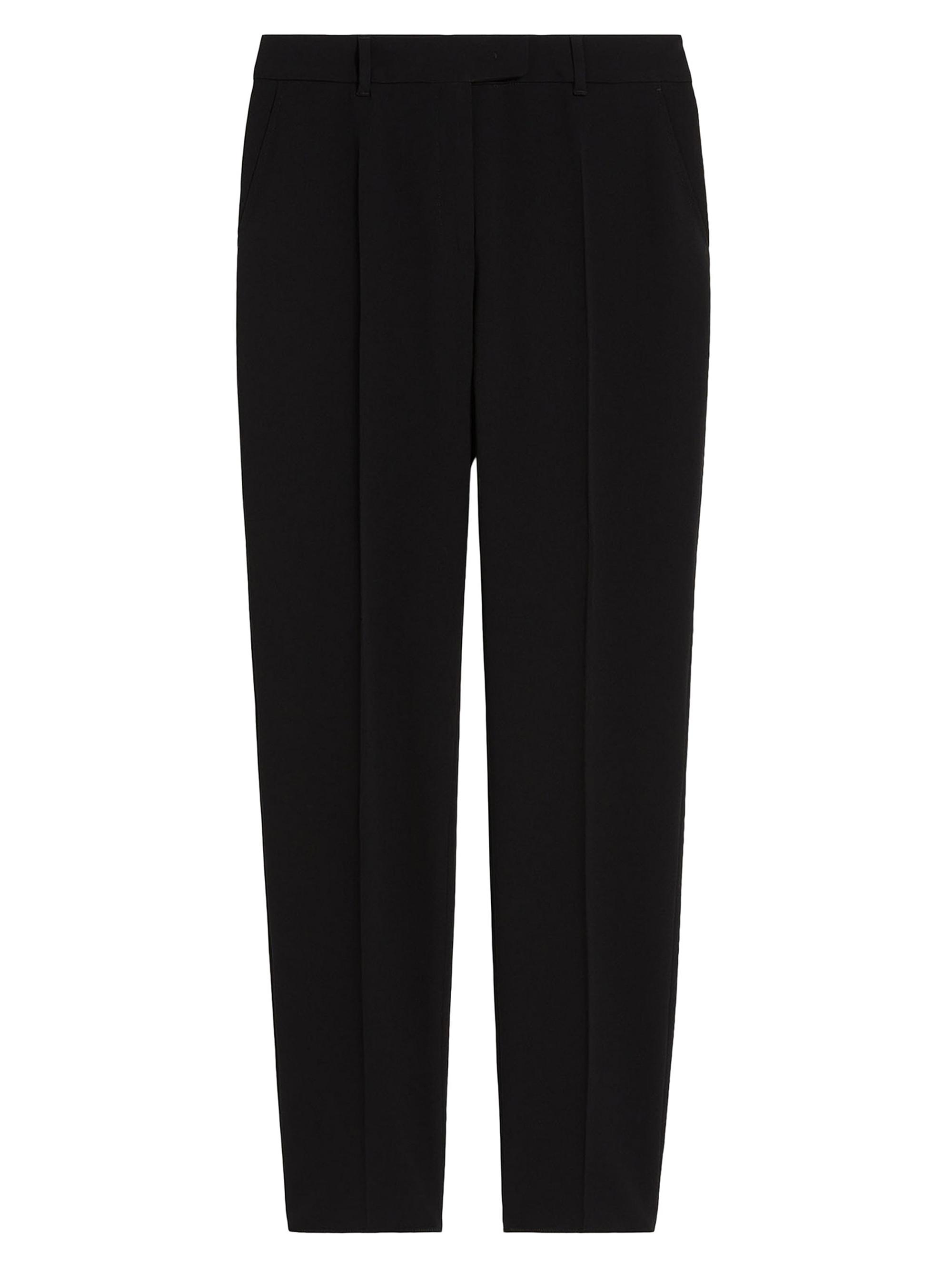 Max Mara Women's Straight Fit Cady Trousers - Black
