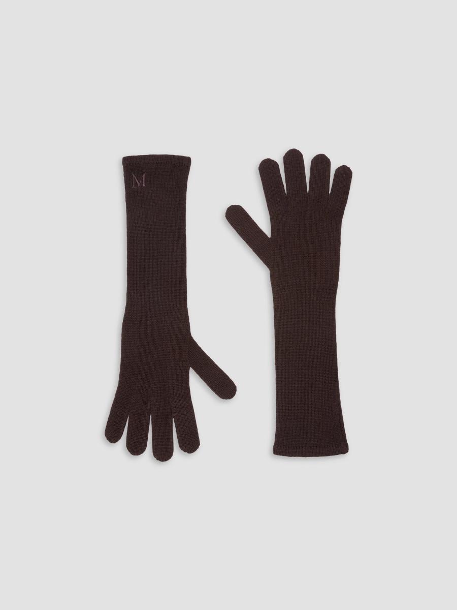 Max Mara Women's Cashmere Gloves In Brown