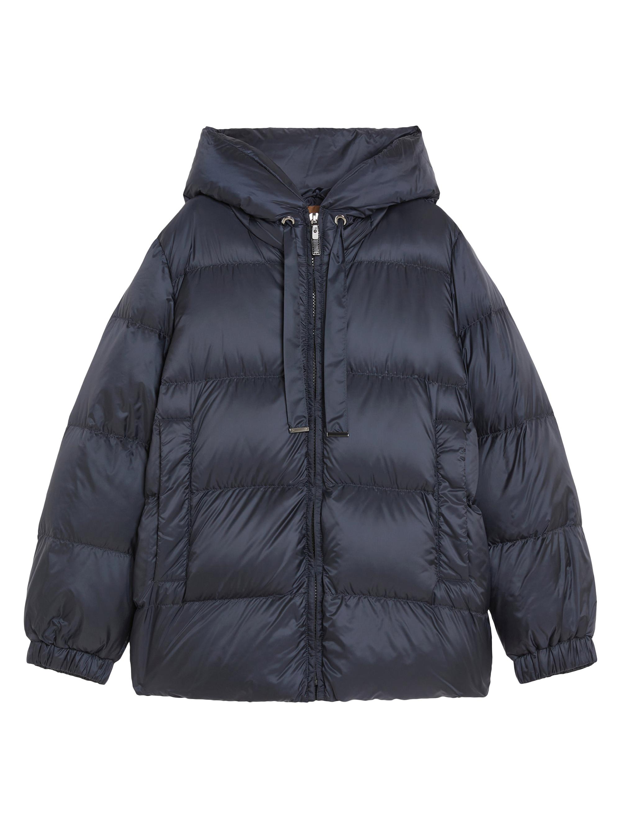 Max Mara Women's Down Jacket in Water Repellent Canvas - Midnightblue