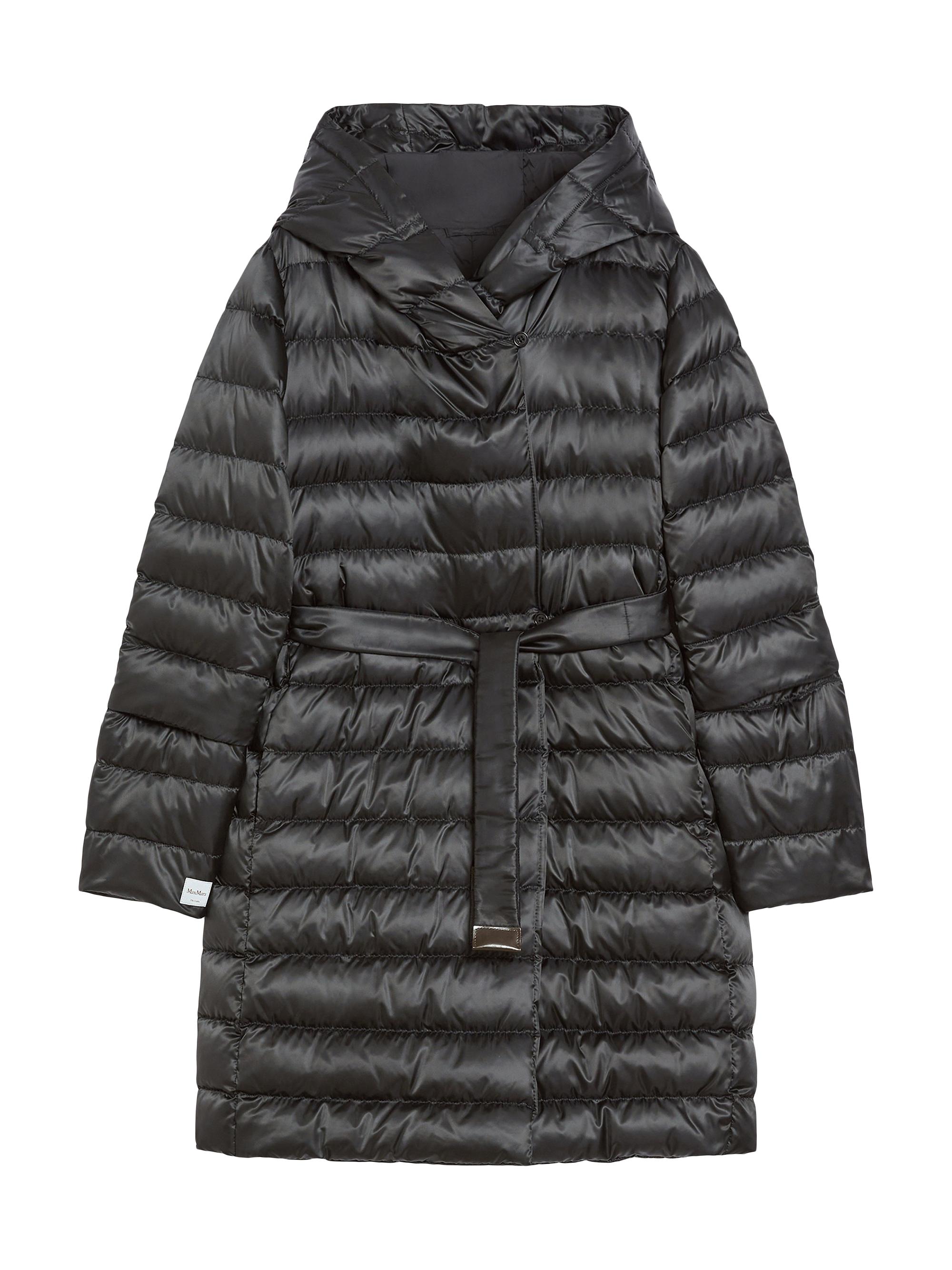 Max Mara Women's Reversible Down Jacket in Water Repellent Satin - Black