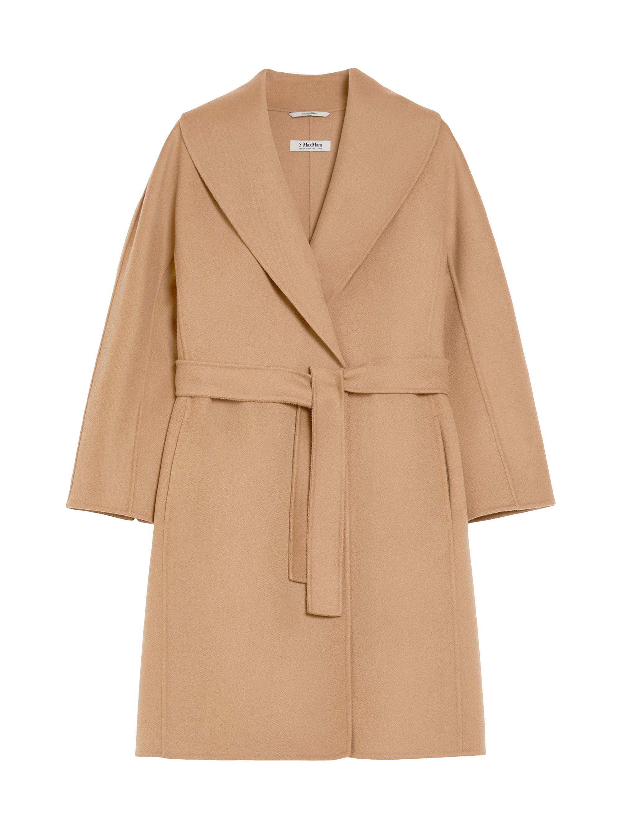 Max Mara Women's Double Faced Wool Robe Coat - Camel