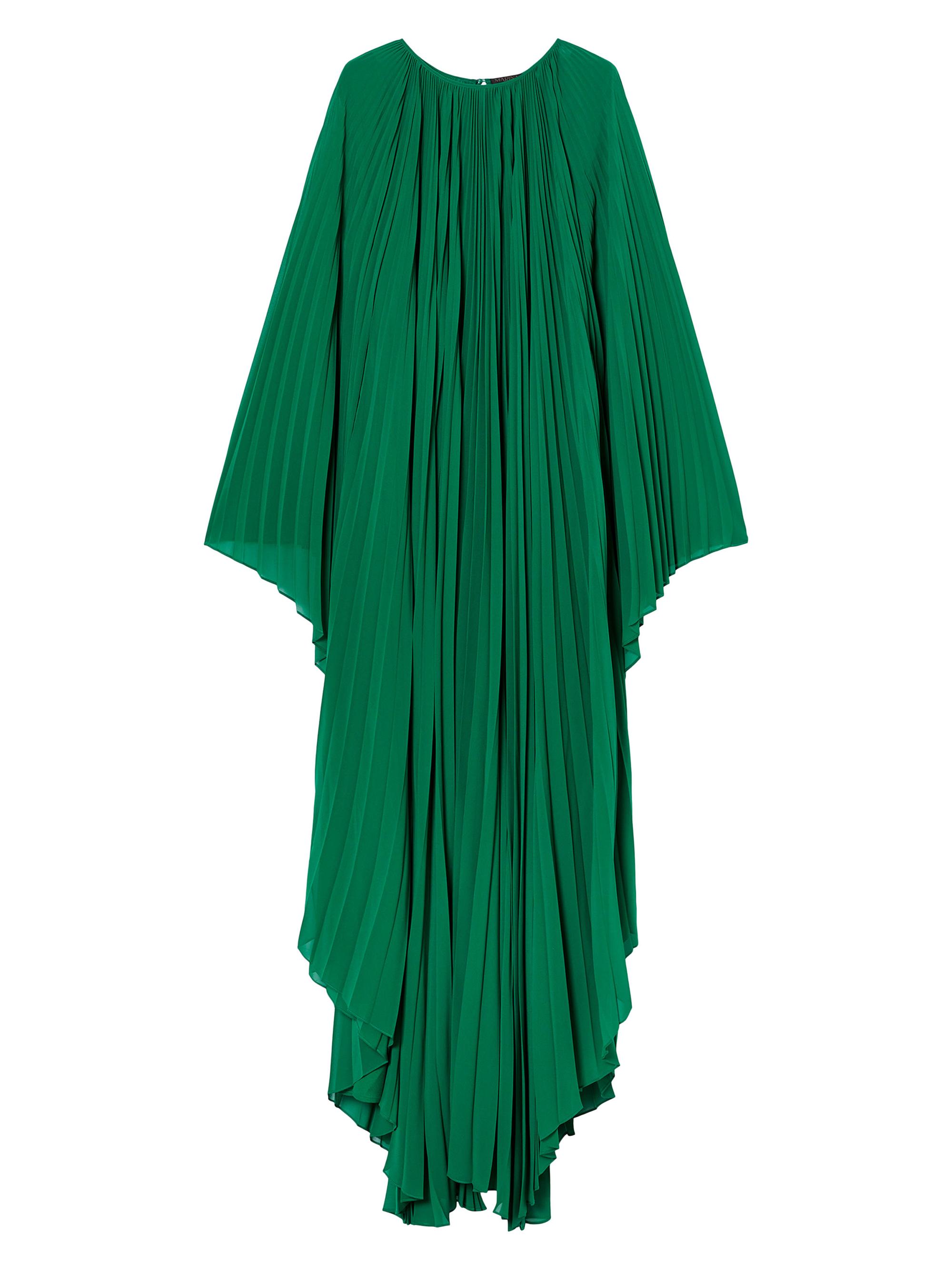 Marina Rinaldi Women's Pleated Crepe Georgette Dress - Jade