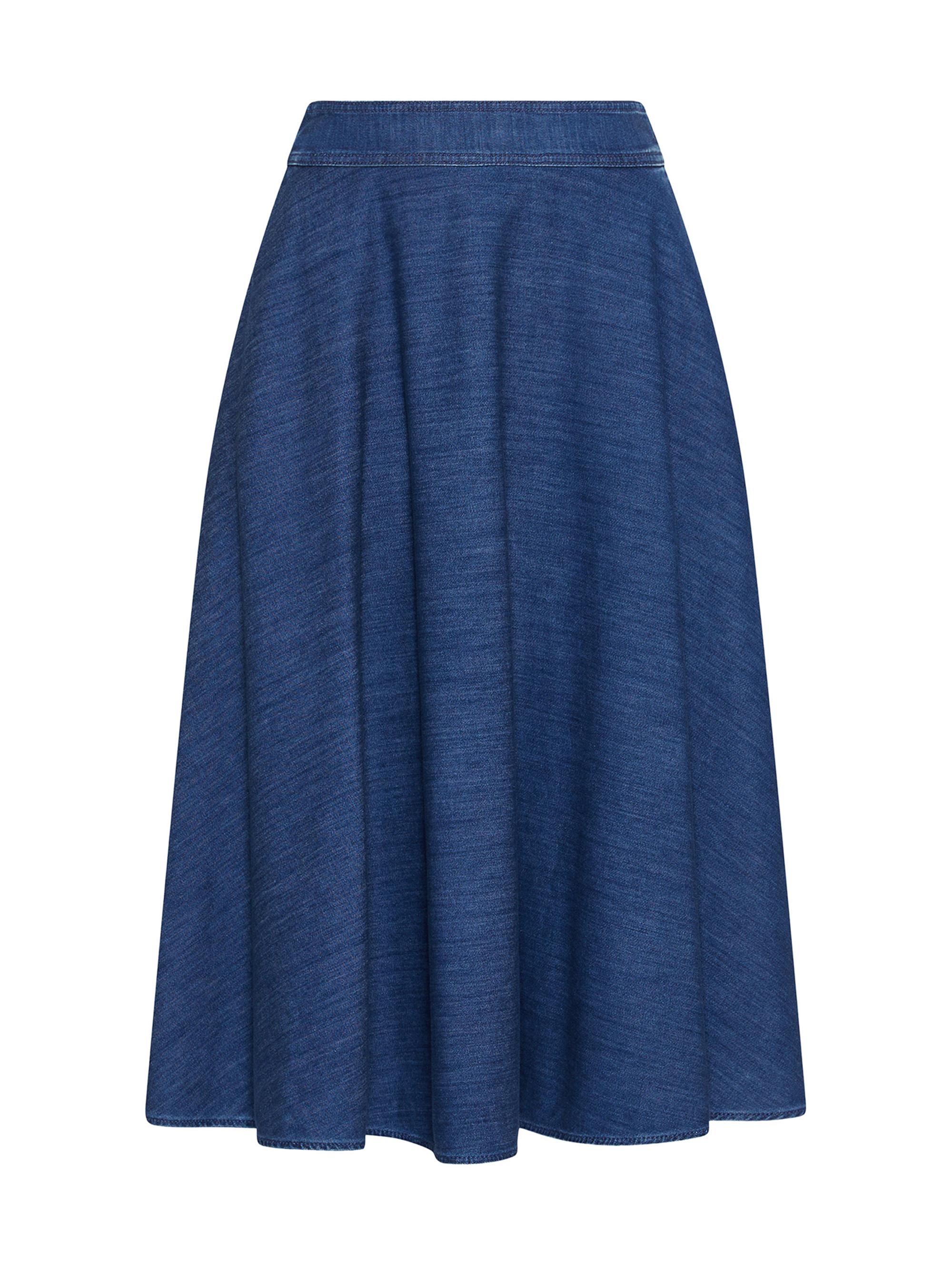 Marella Women's Denim Circle Skirt - Blue Jeans