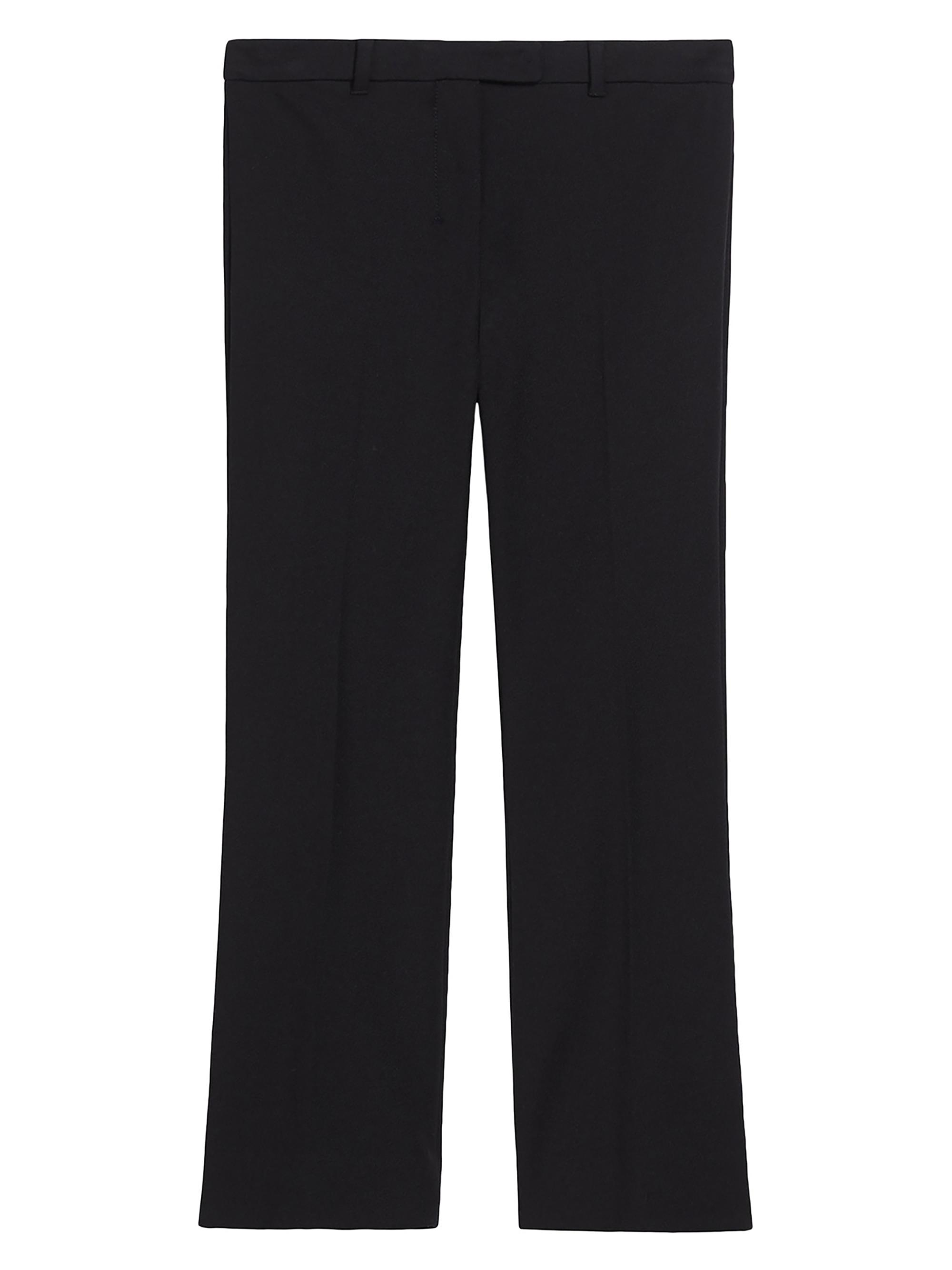 Max Mara Women's Stretch Cotton Blend Trousers - Black