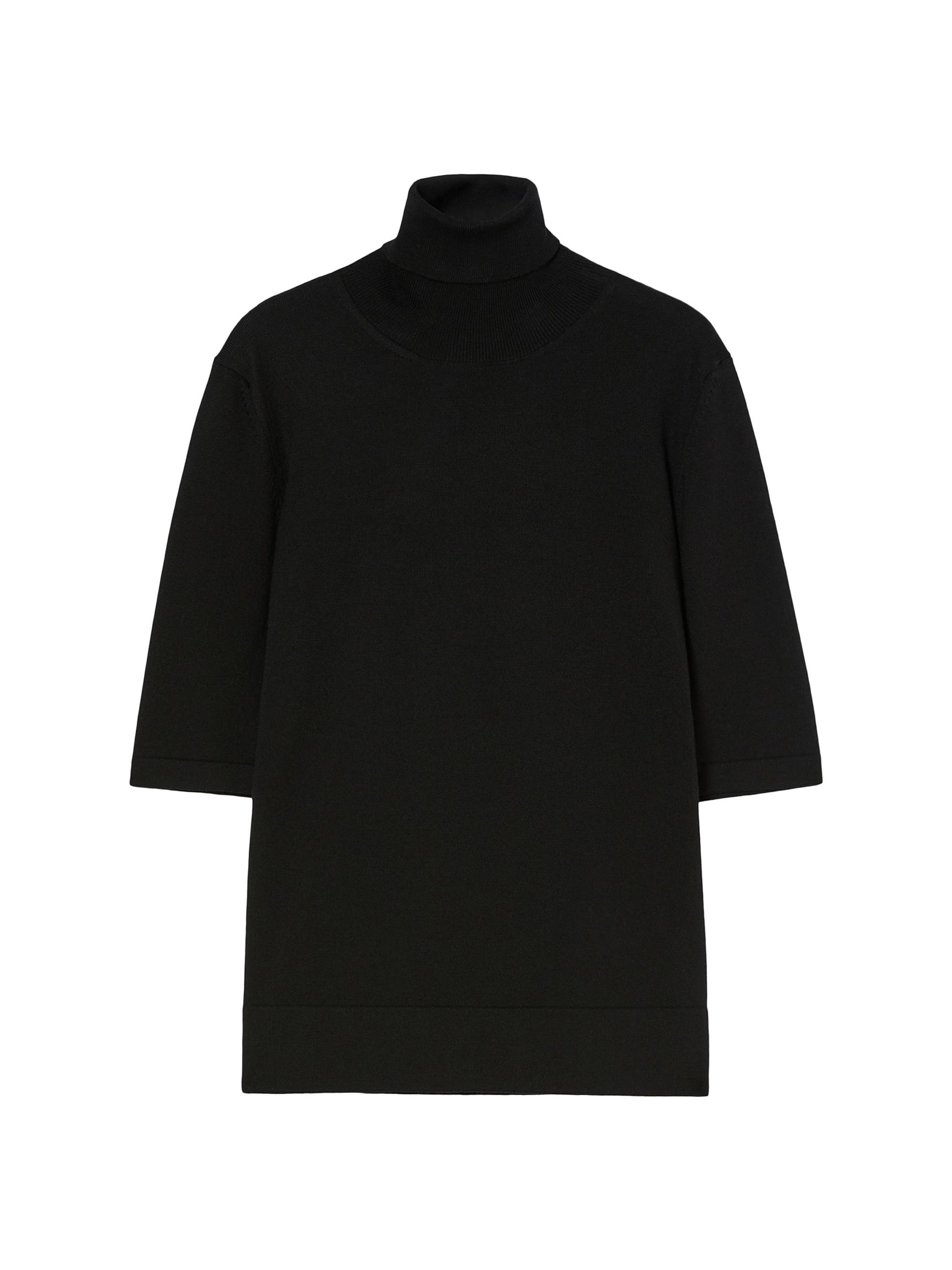 Marina Rinaldi Women's Turtleneck Wool Jumper - Black