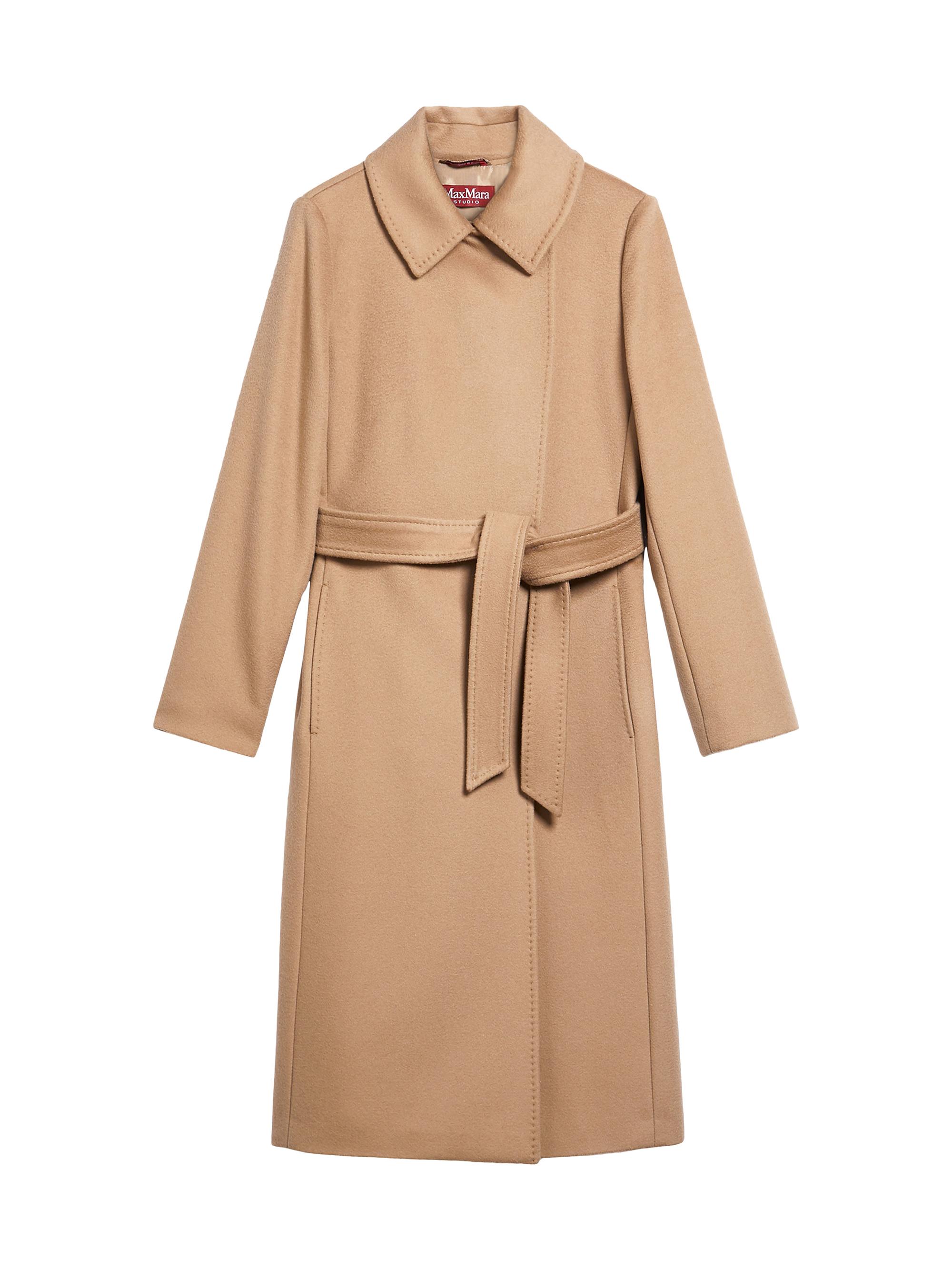 Women's Wool Robe Coat - Camel