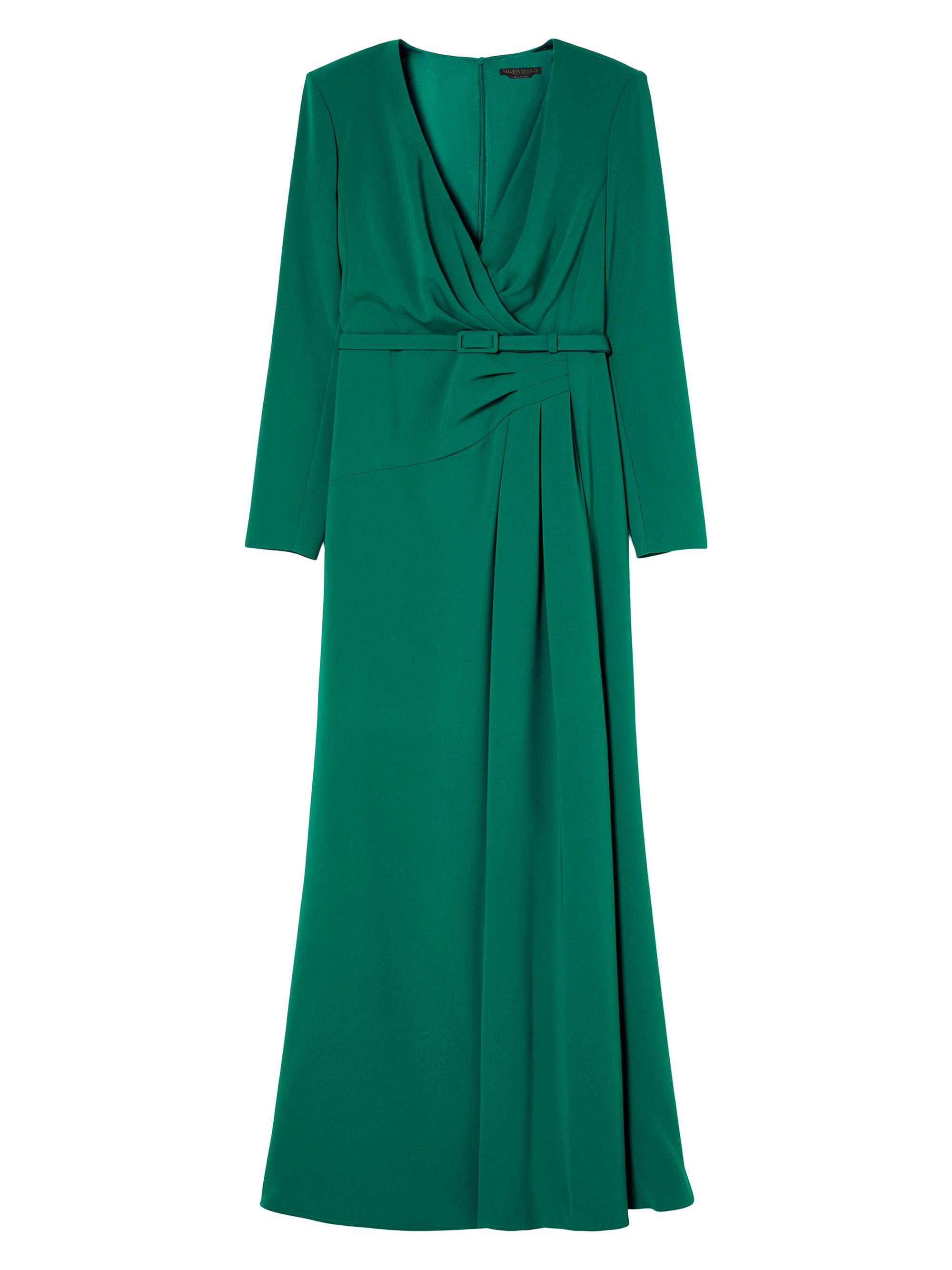 Marina Rinaldi Women's Draped Cady Dress - Green