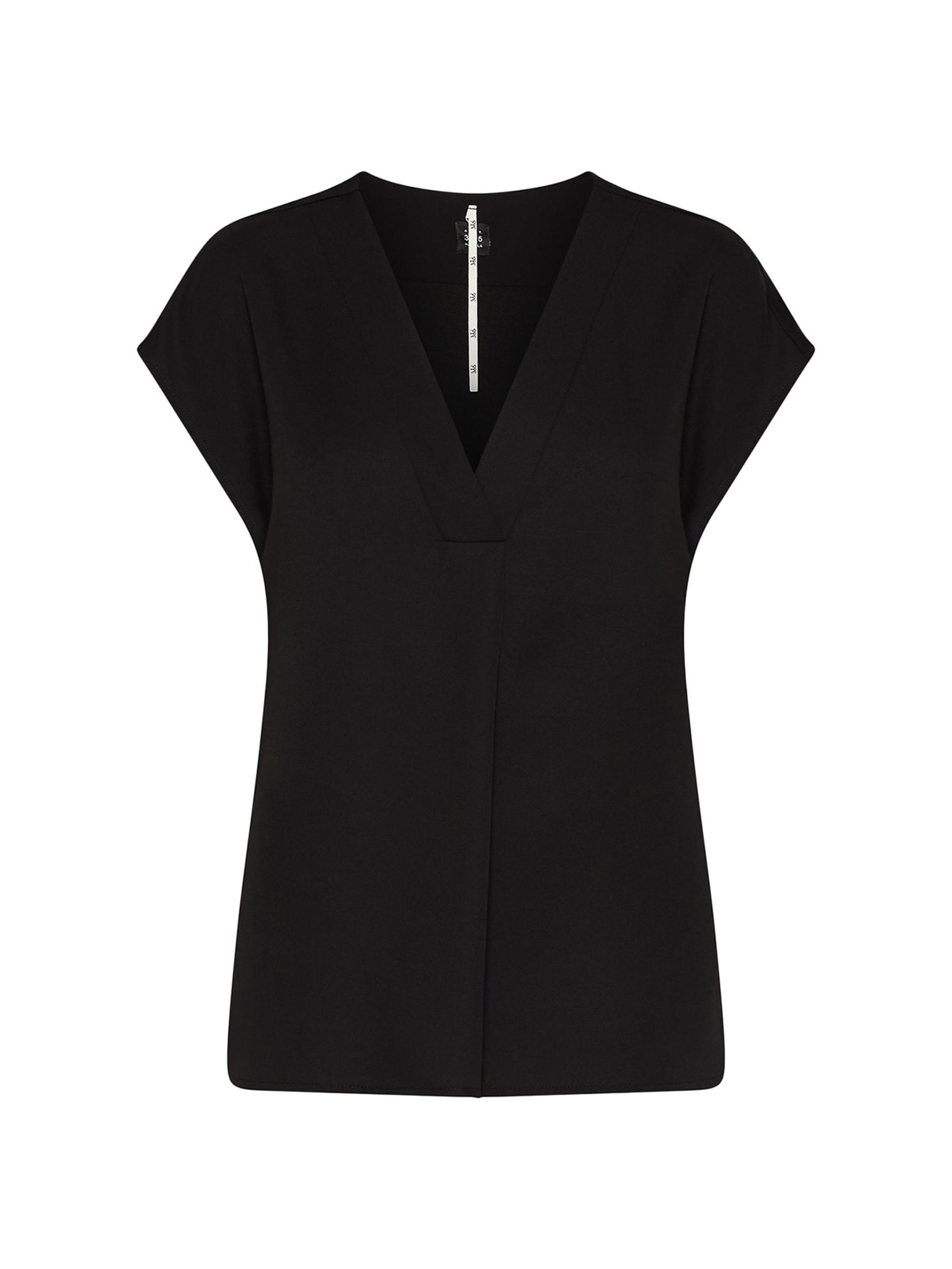 Marella Women's Fluid Satin Blouse - Black