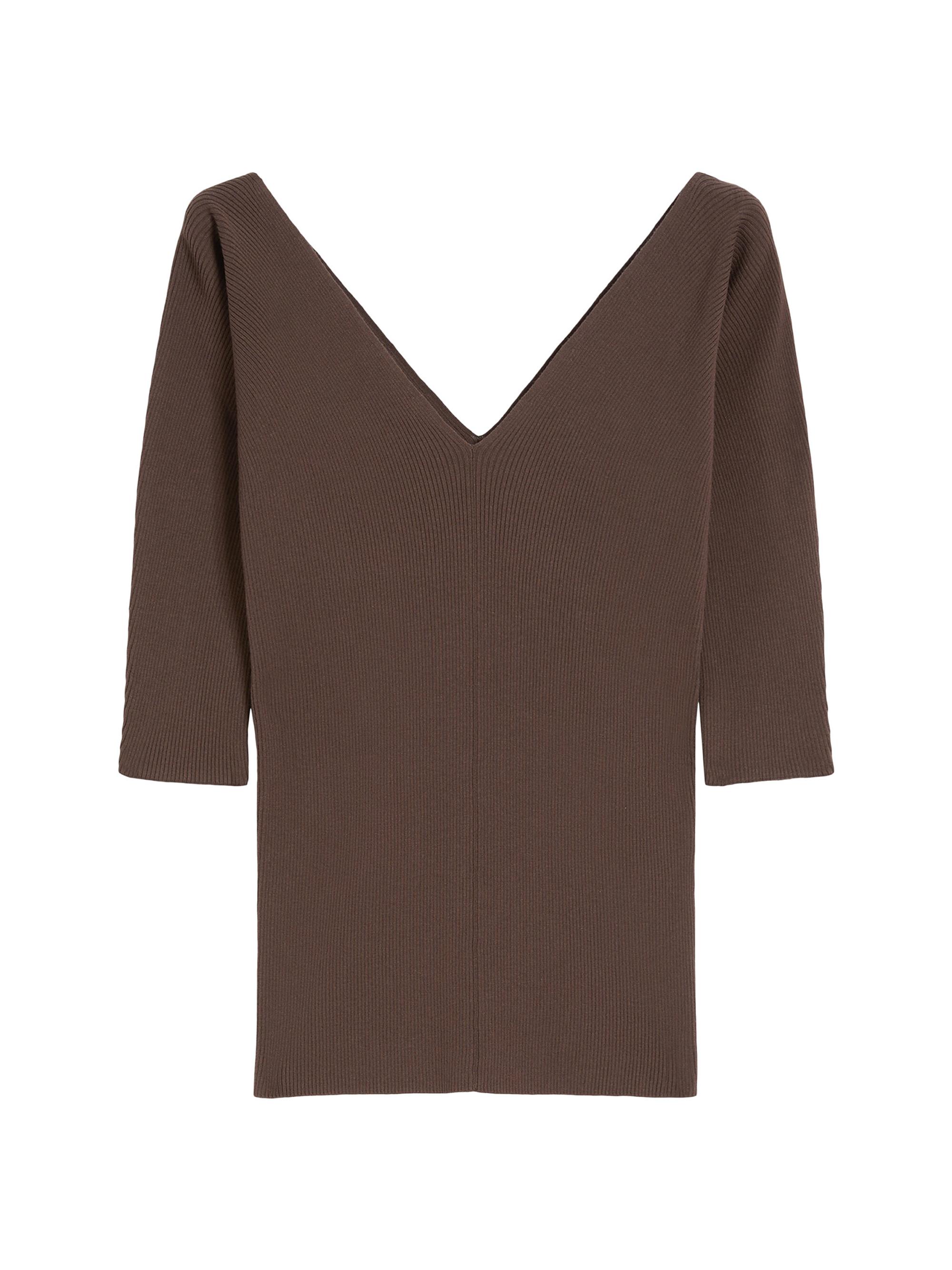 Weekend Max Mara Women's Viscose Yarn Sweater - Chocolate