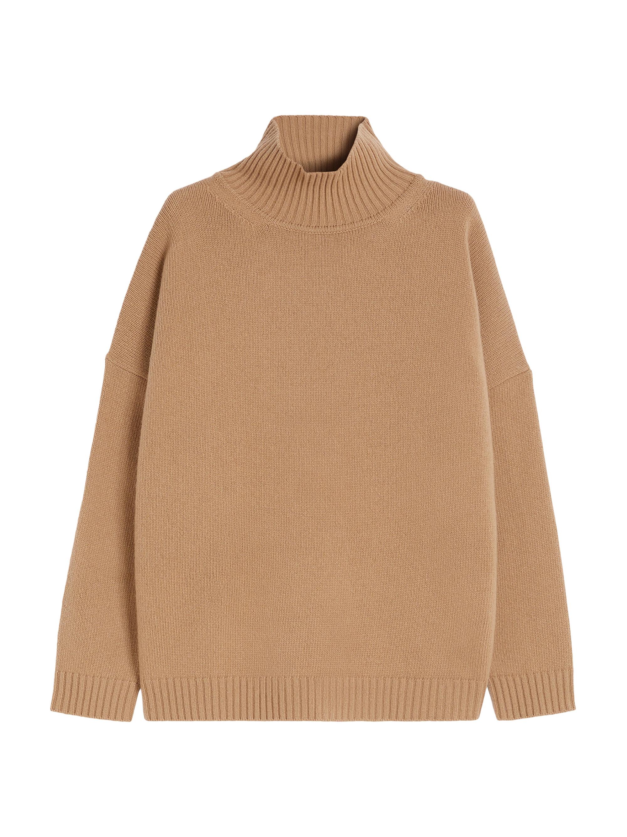 Weekend Max Mara Women's Wool Knit Turtleneck Jumper - Camel