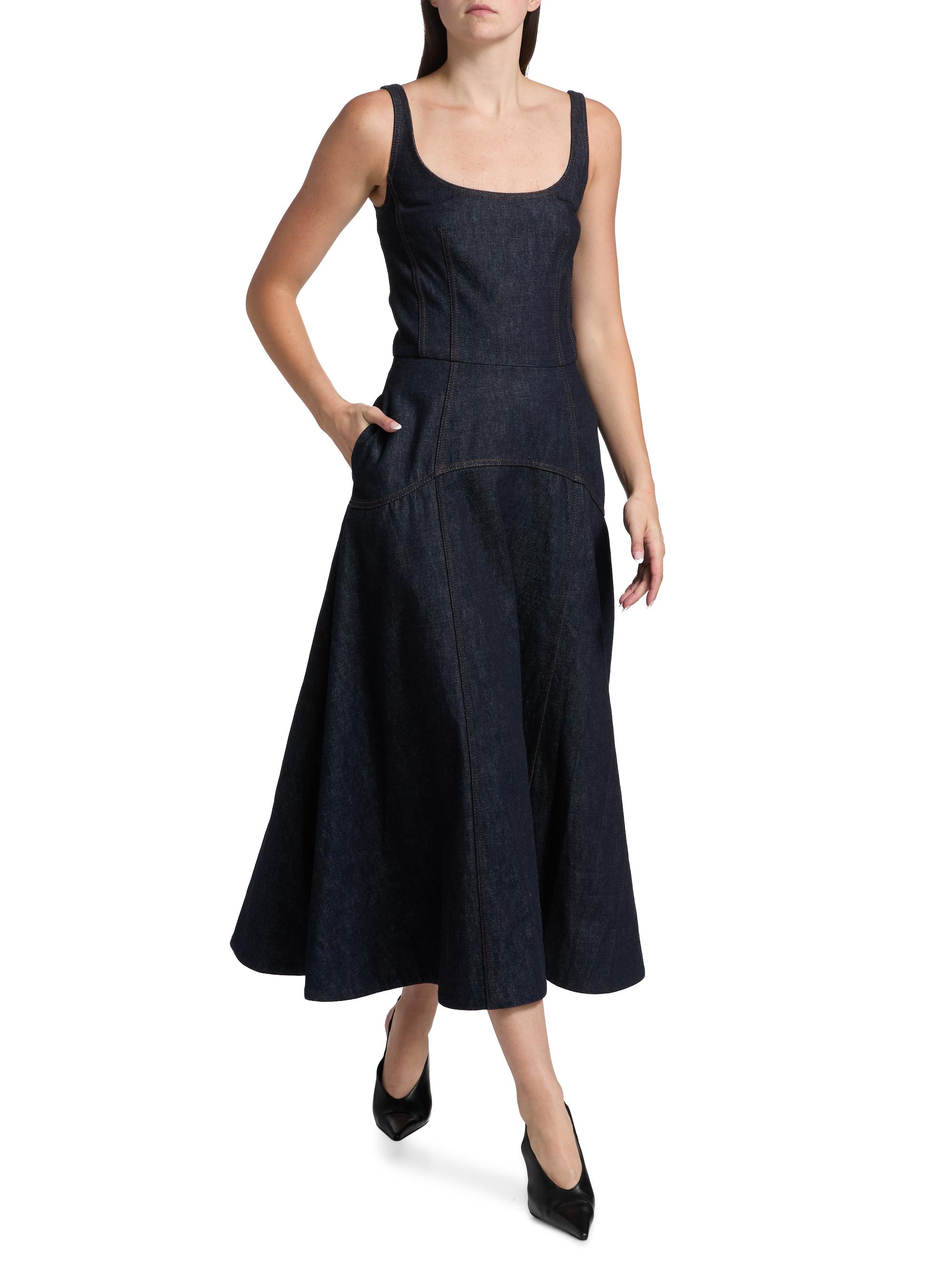 denim dress with ruffle sleeves Denim Ruffle Sleeve Dress, 6-7 (Sold packs of 2)