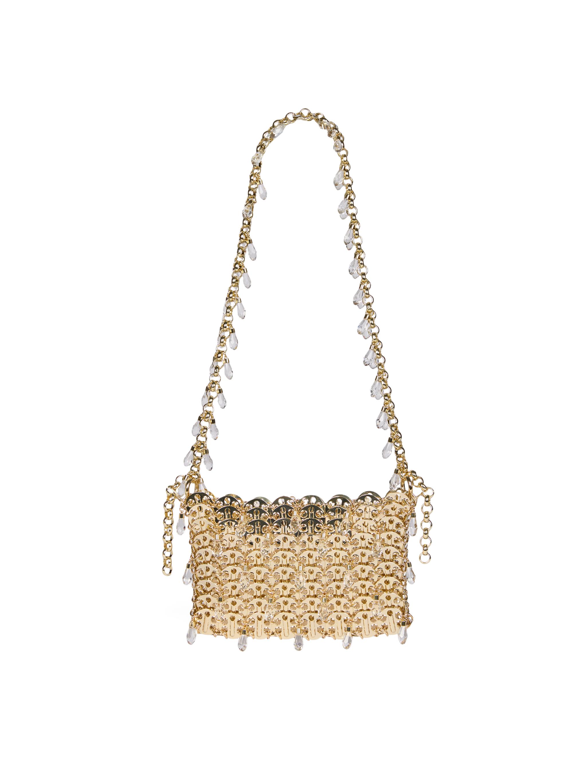Rabanne Women's Metal & Rhinestone Disc Shoulder Bag - Gold Crystal