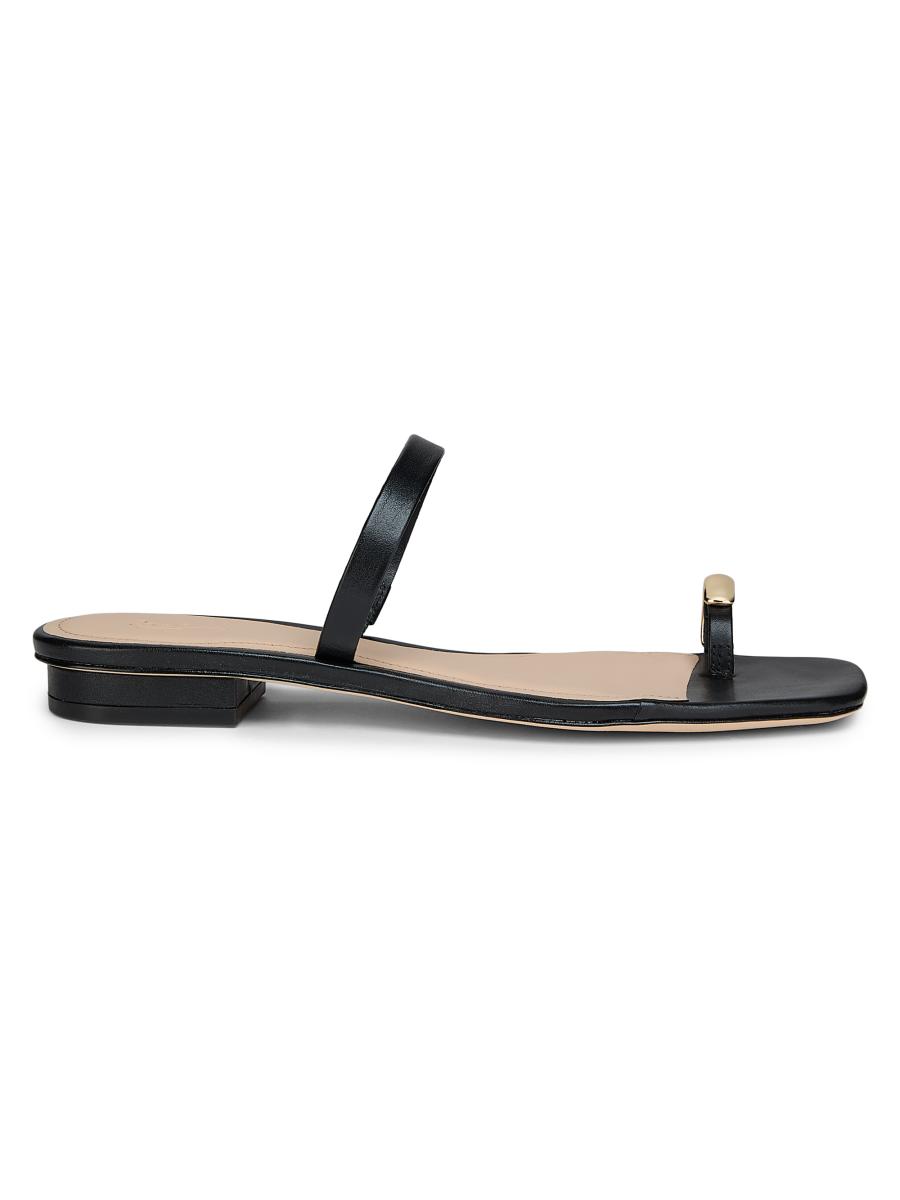 22élevé Leather Toe Ring Sandals | Saks Fifth Avenue