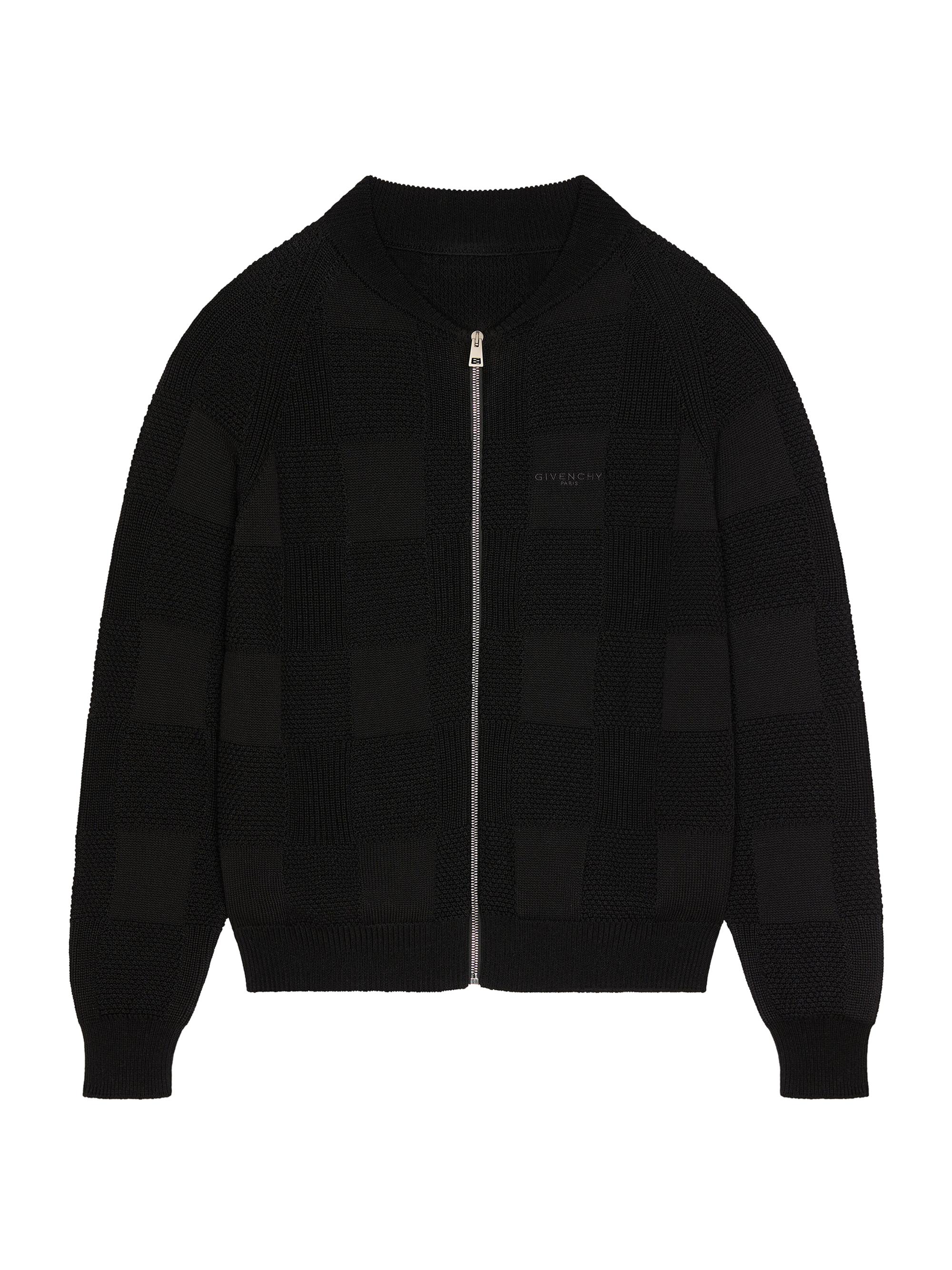 Givenchy Men's Zipped Cardigan in Cotton - Black