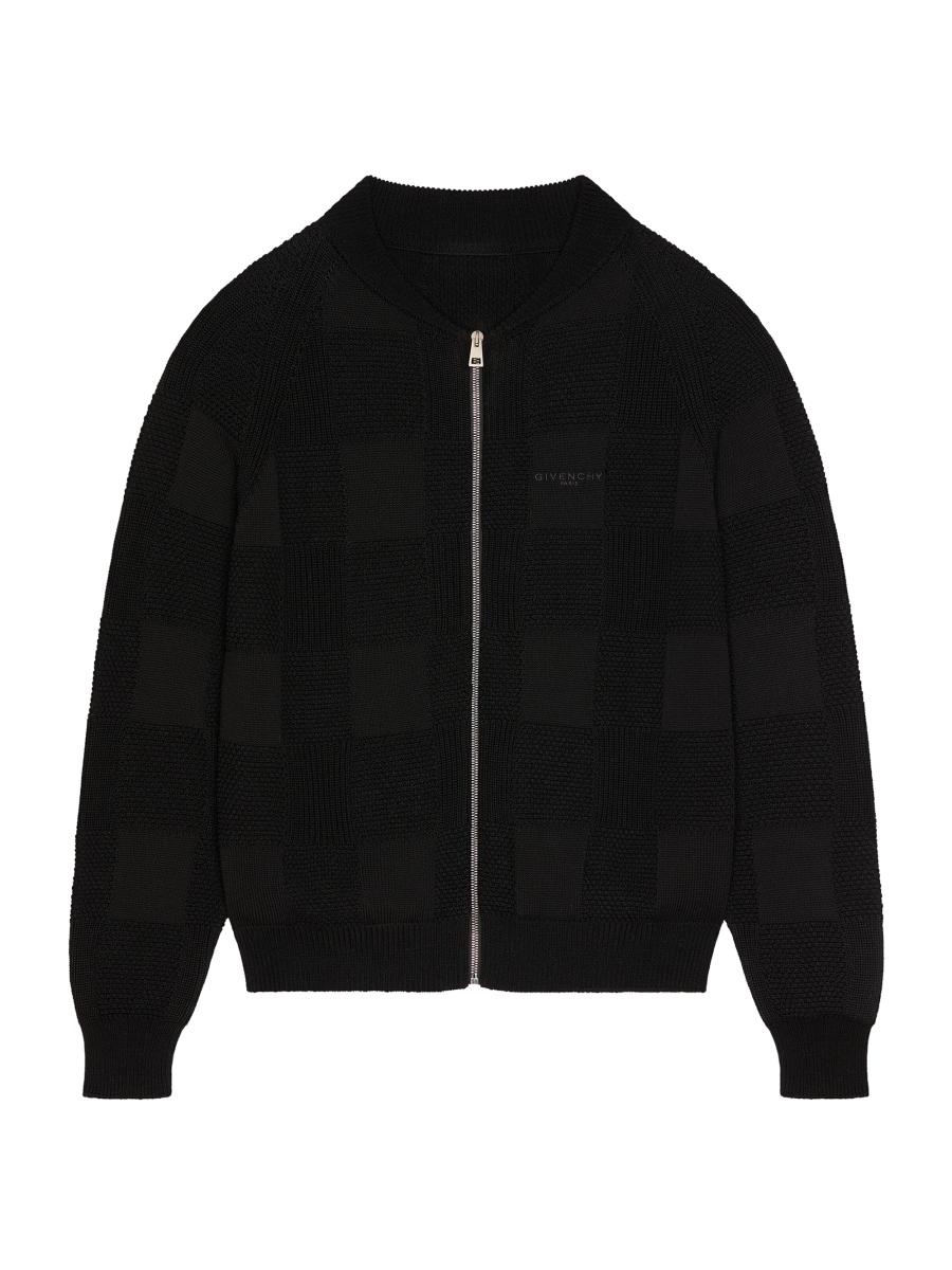 Givenchy Men's Zipped Cardigan In Cotton In Black