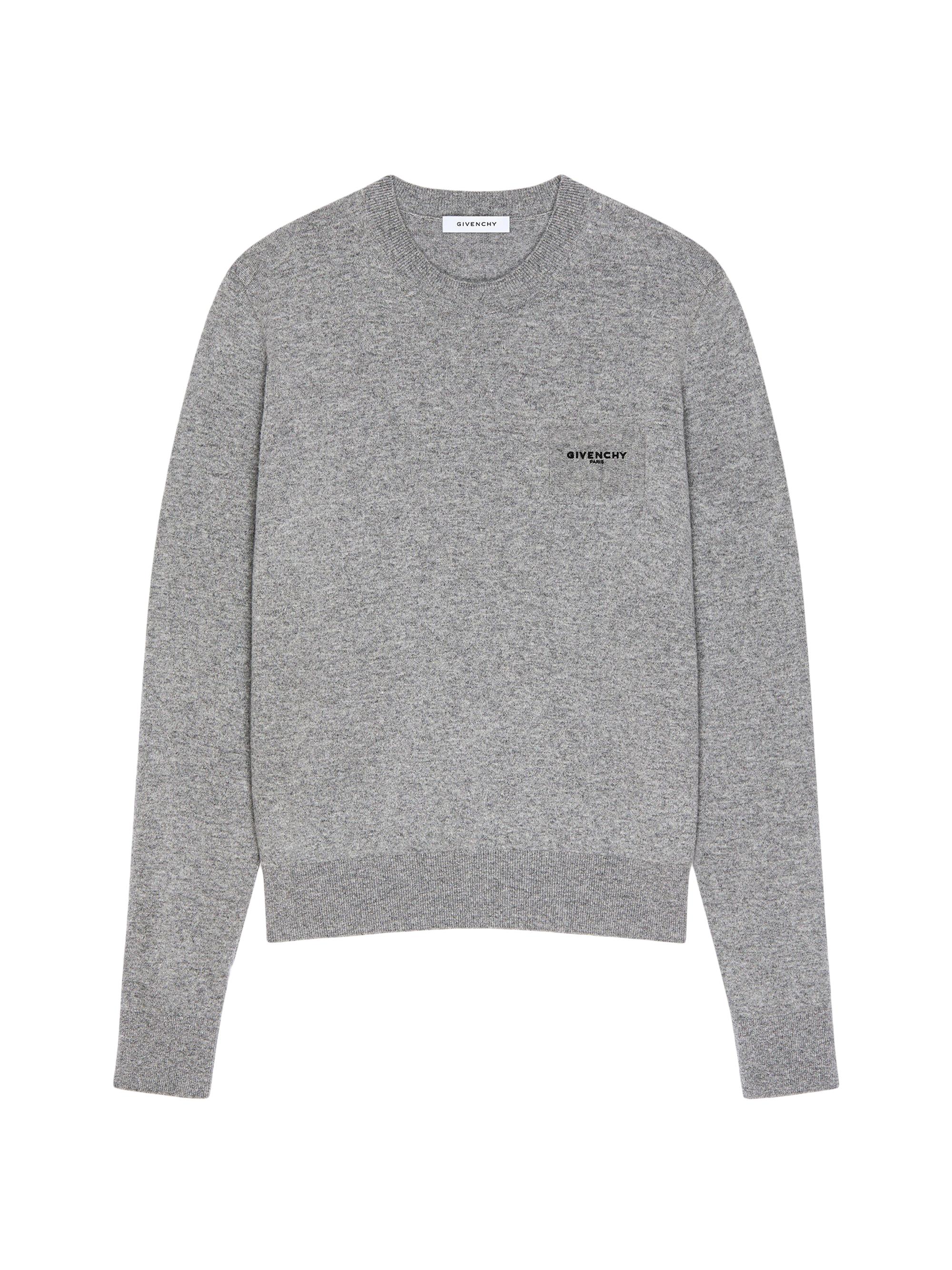 Givenchy Men's Sweater in Wool and Cashmere - Light Grey Melange