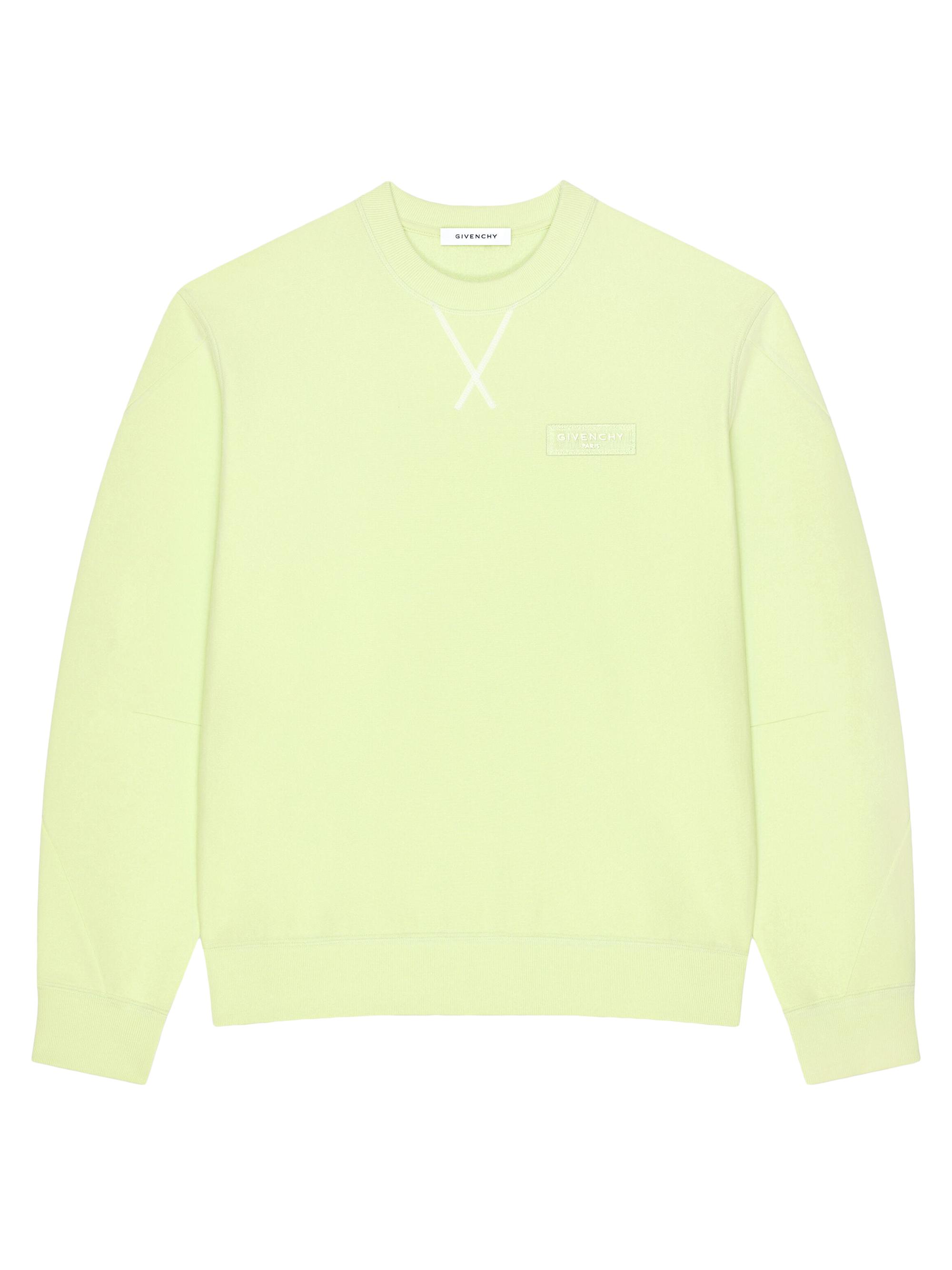 Givenchy Men's Couture Seam Sweatshirt in Fleece - Yellow