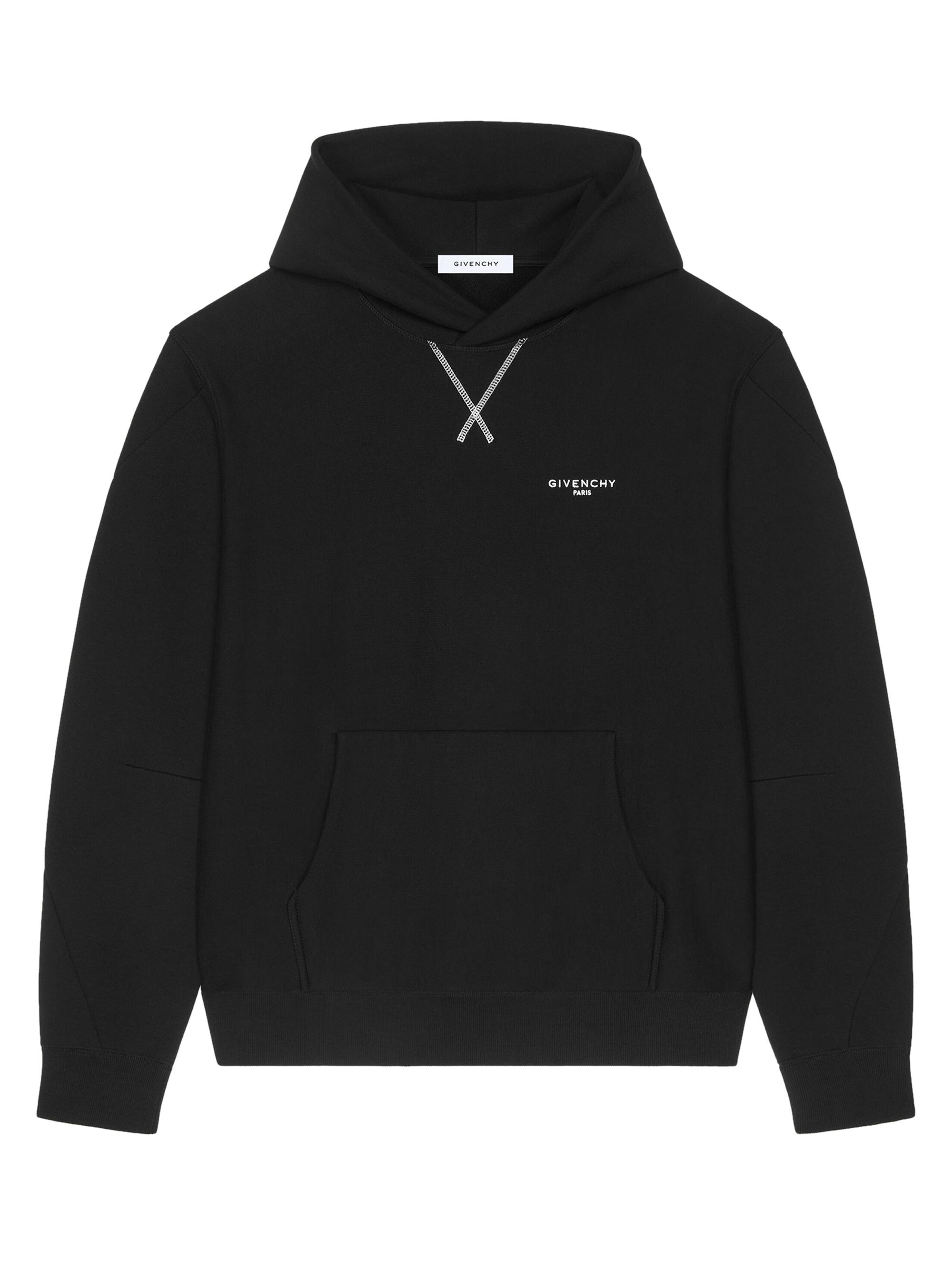 Givenchy Zipped Hoodie in Fleece with Stamp Print | Saks Fifth Avenue