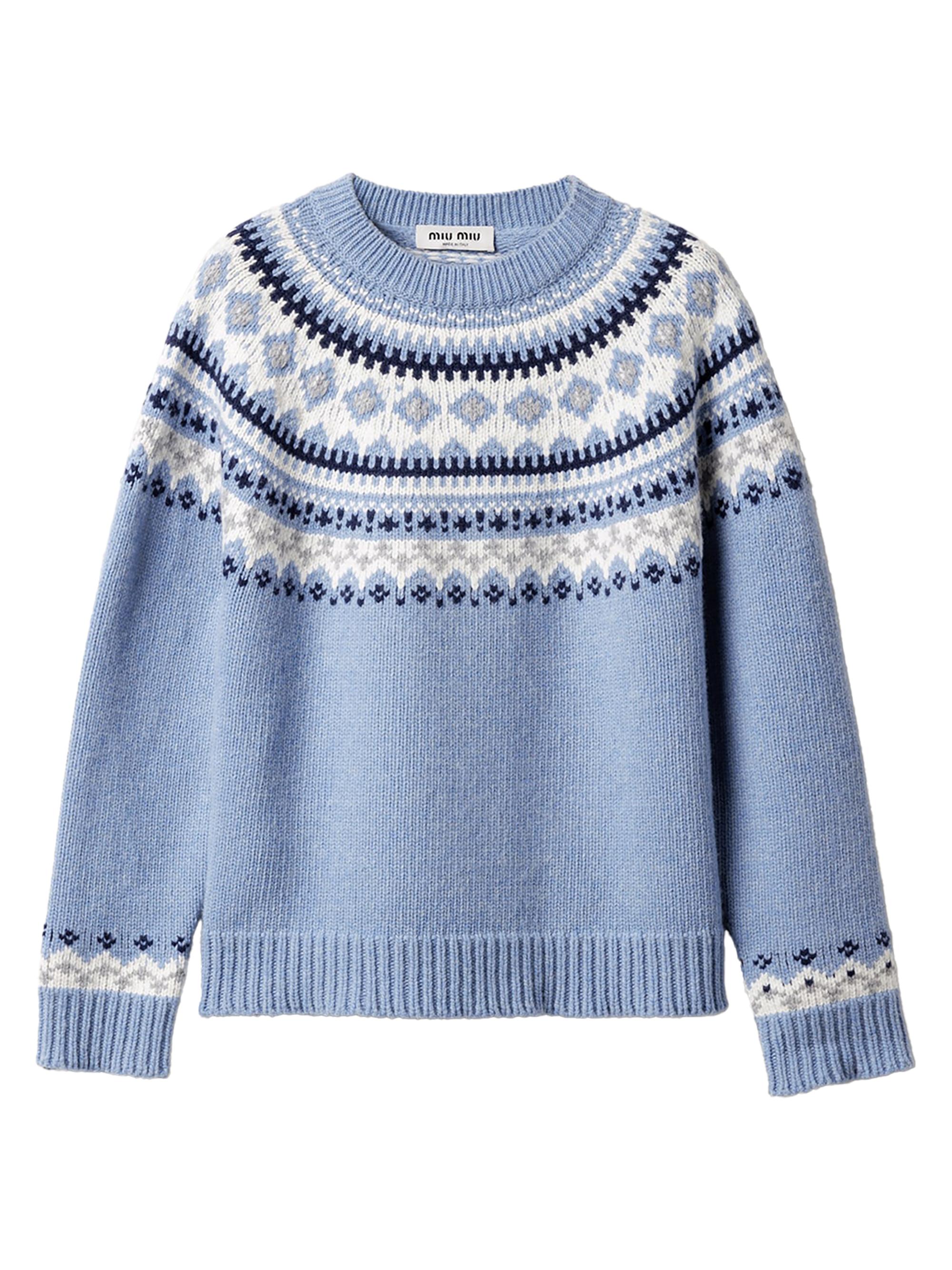 Miu Miu Wool Crew-Neck Sweater | Saks Fifth Avenue