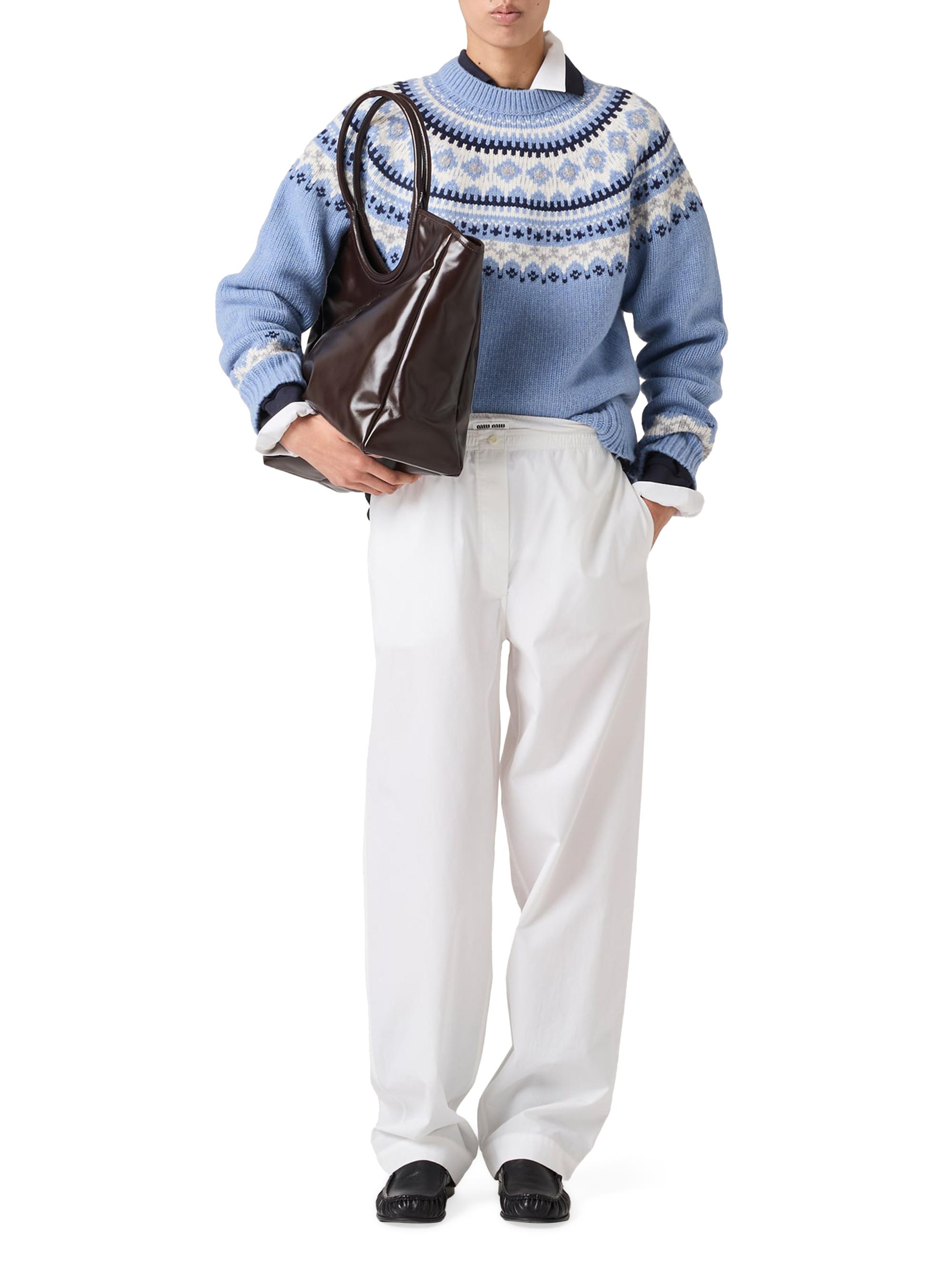 miu miu ジミー チュウ マルジェラ zara マノロブラニク ダイアナ Miu Miu Wool Crew-Neck Sweater | Saks Fifth Avenue