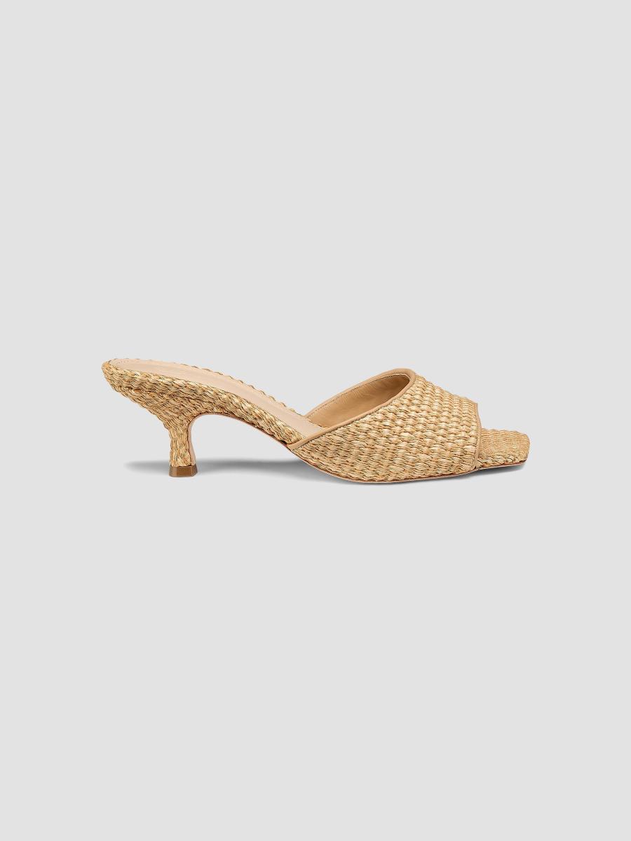 22élevé 55MM Raffia Mules | Saks Fifth Avenue