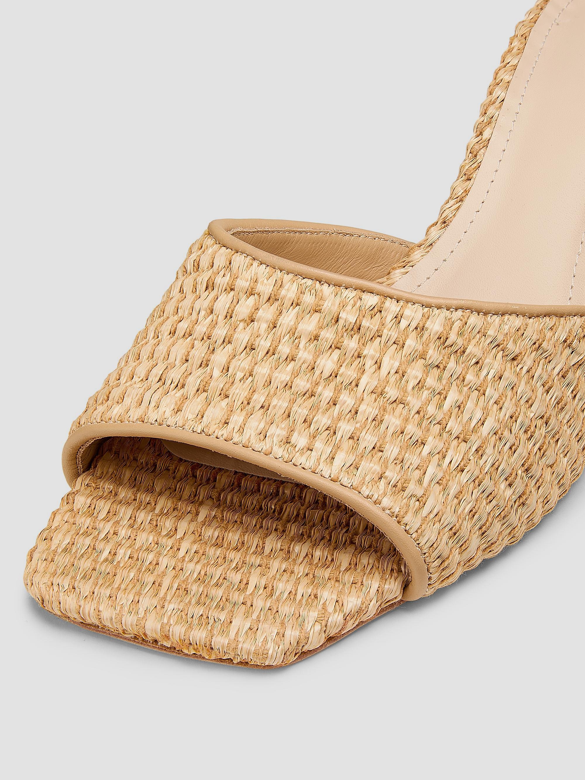 22élevé 55MM Raffia Mules | Saks Fifth Avenue